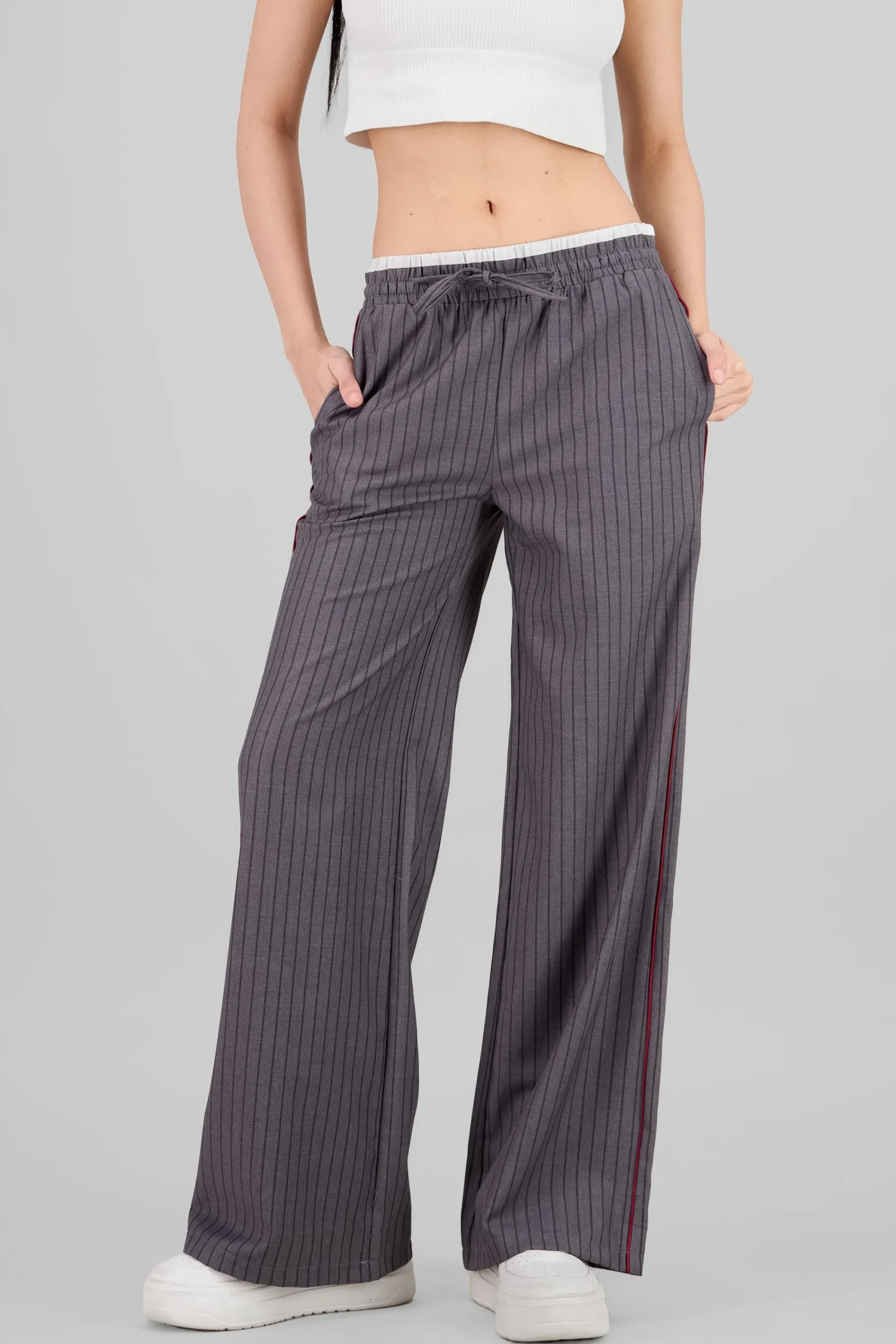 Shasa Striped Straight Pants