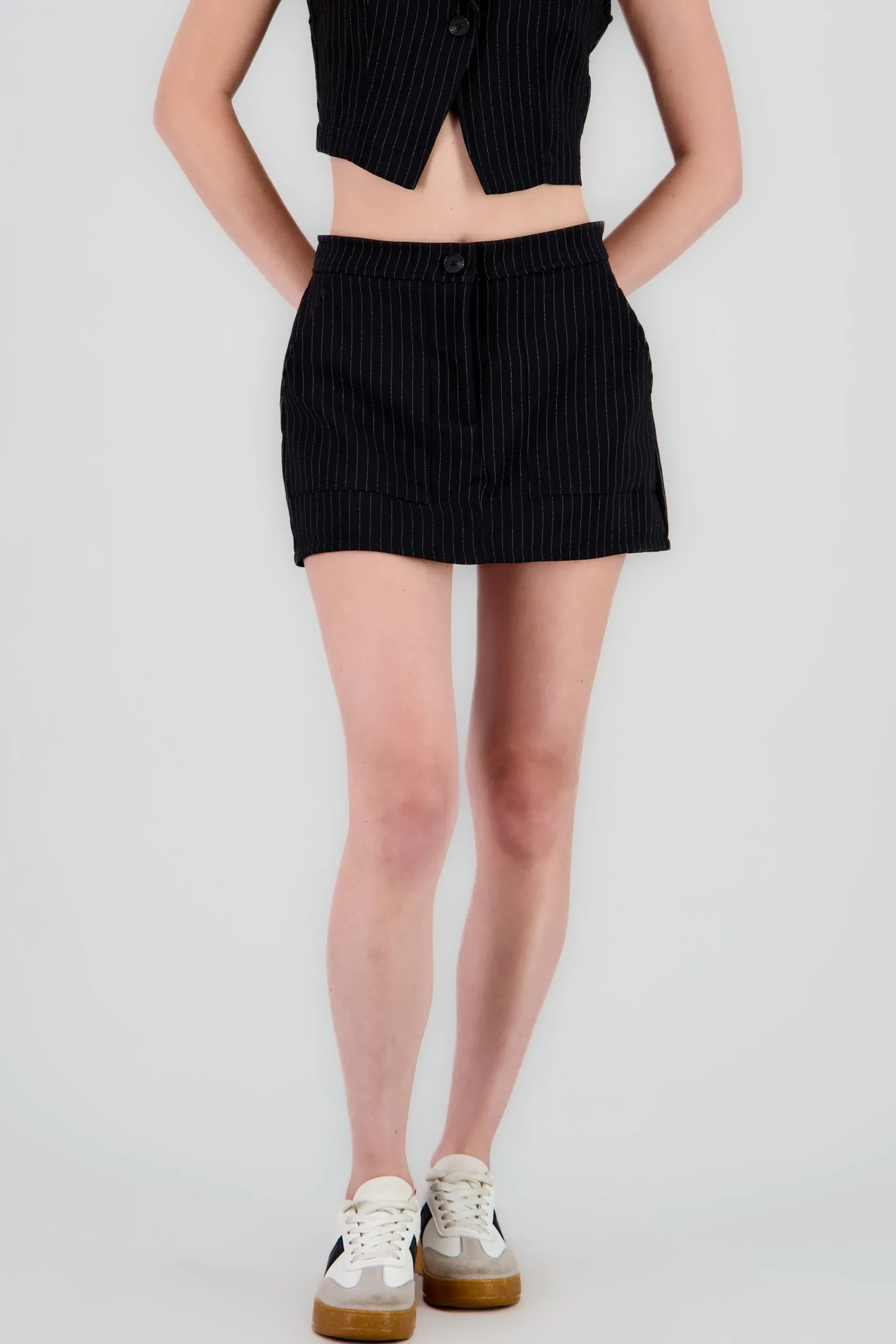 Shasa Striped Tailored Skort