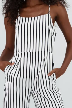 Shasa Striped Wide Leg Jumpsuit