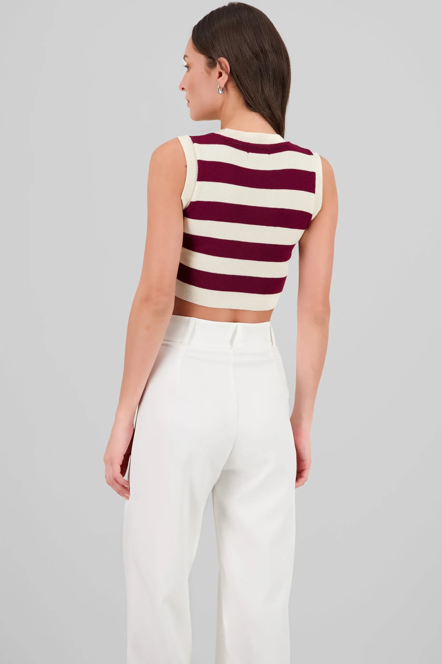 Shasa Stripped Woven Top