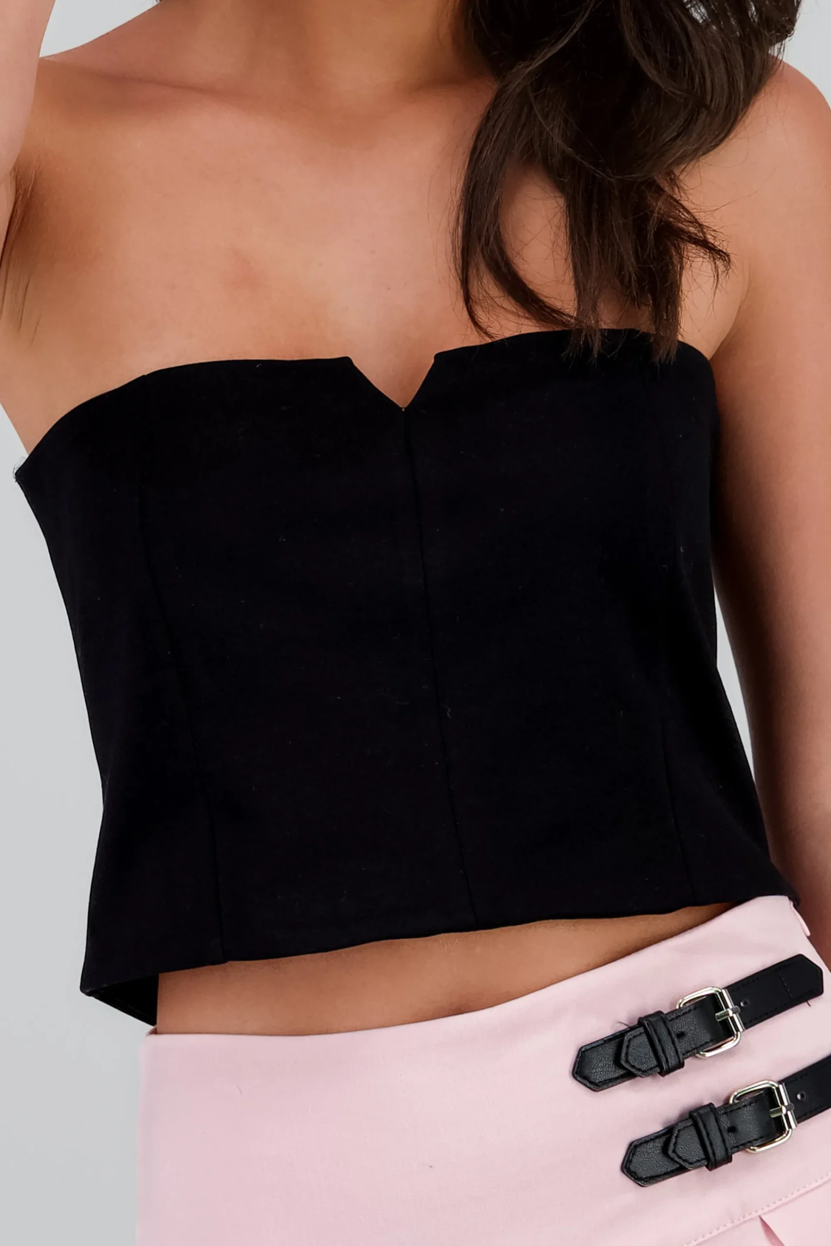 Shasa Sweetheart Neck Corset Top