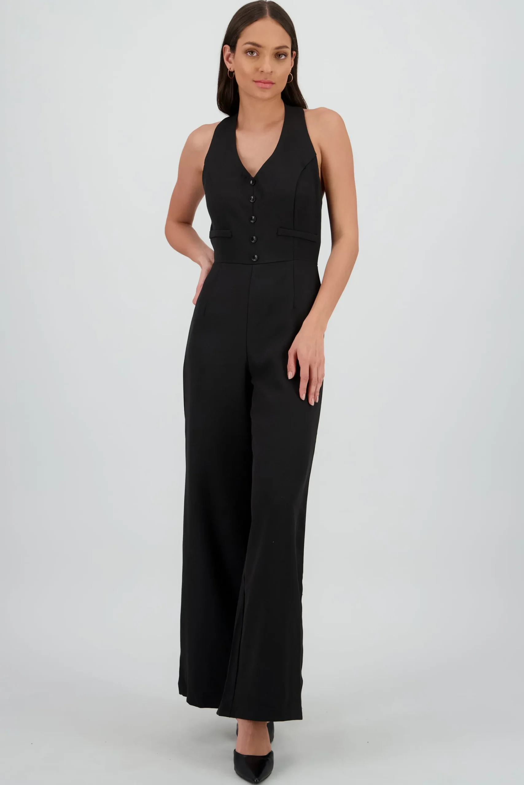 Shasa Tailored Halter Jumpsuit