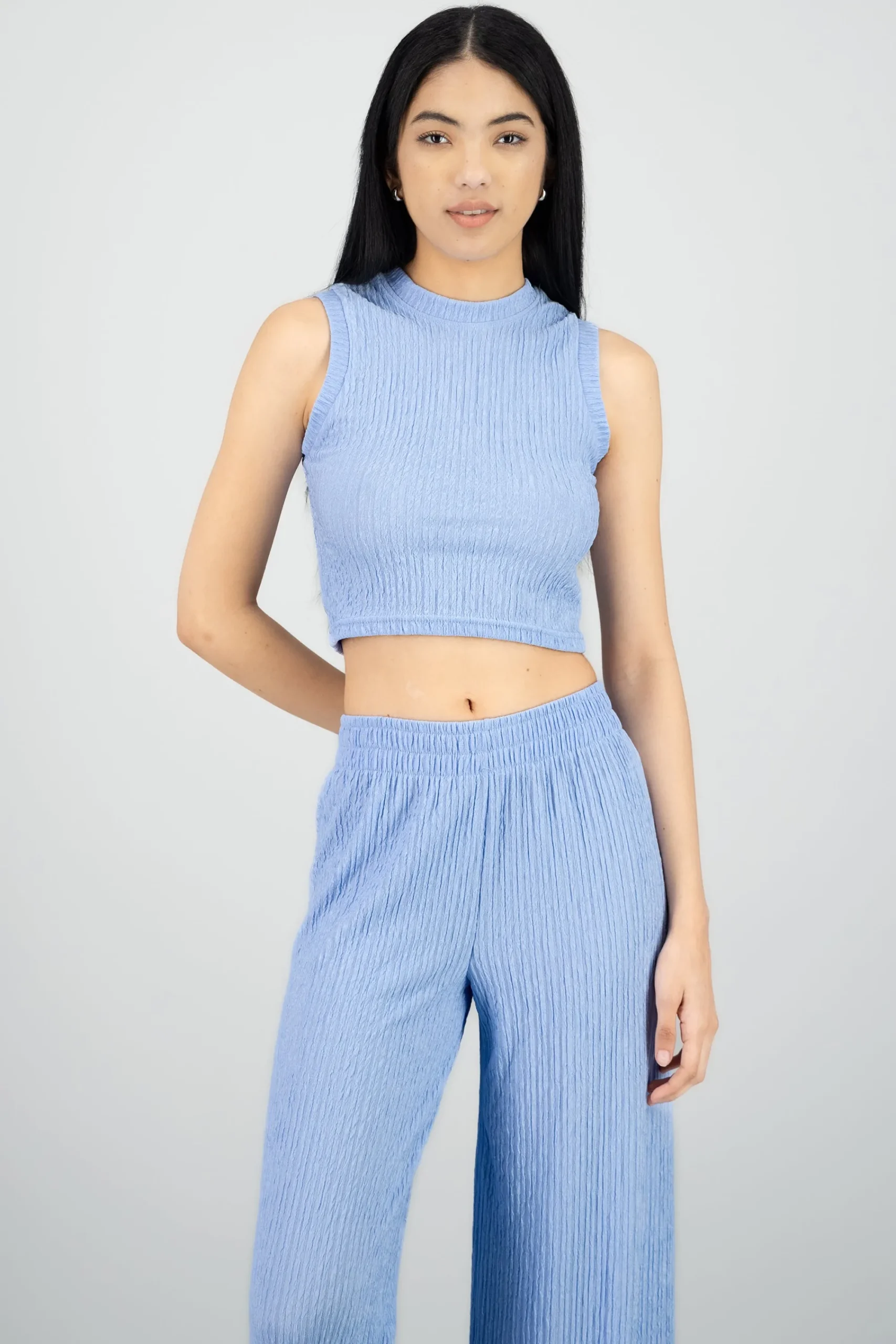 Shasa Textured Crop Top