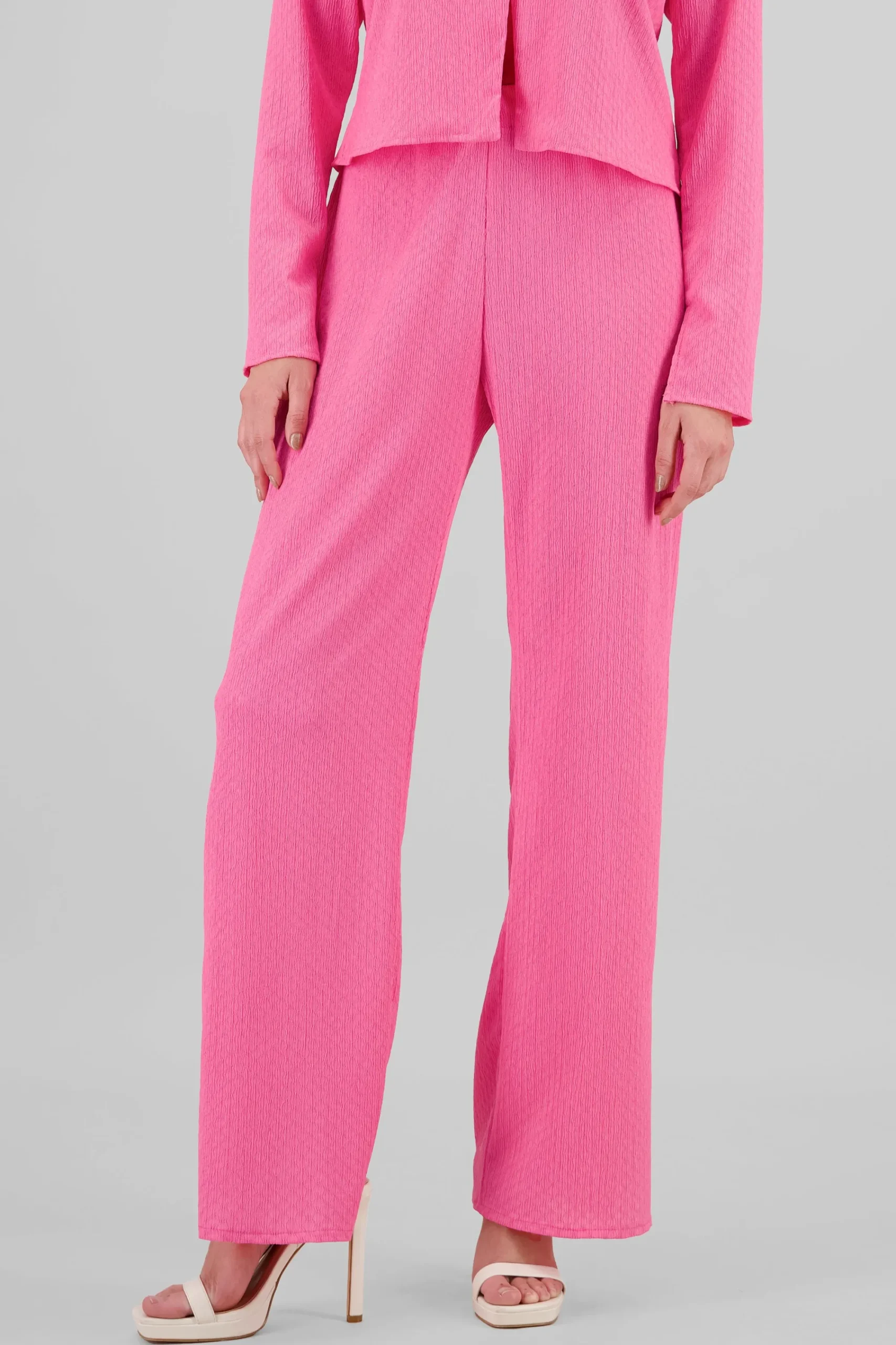 Shasa Textured Elastic Pants