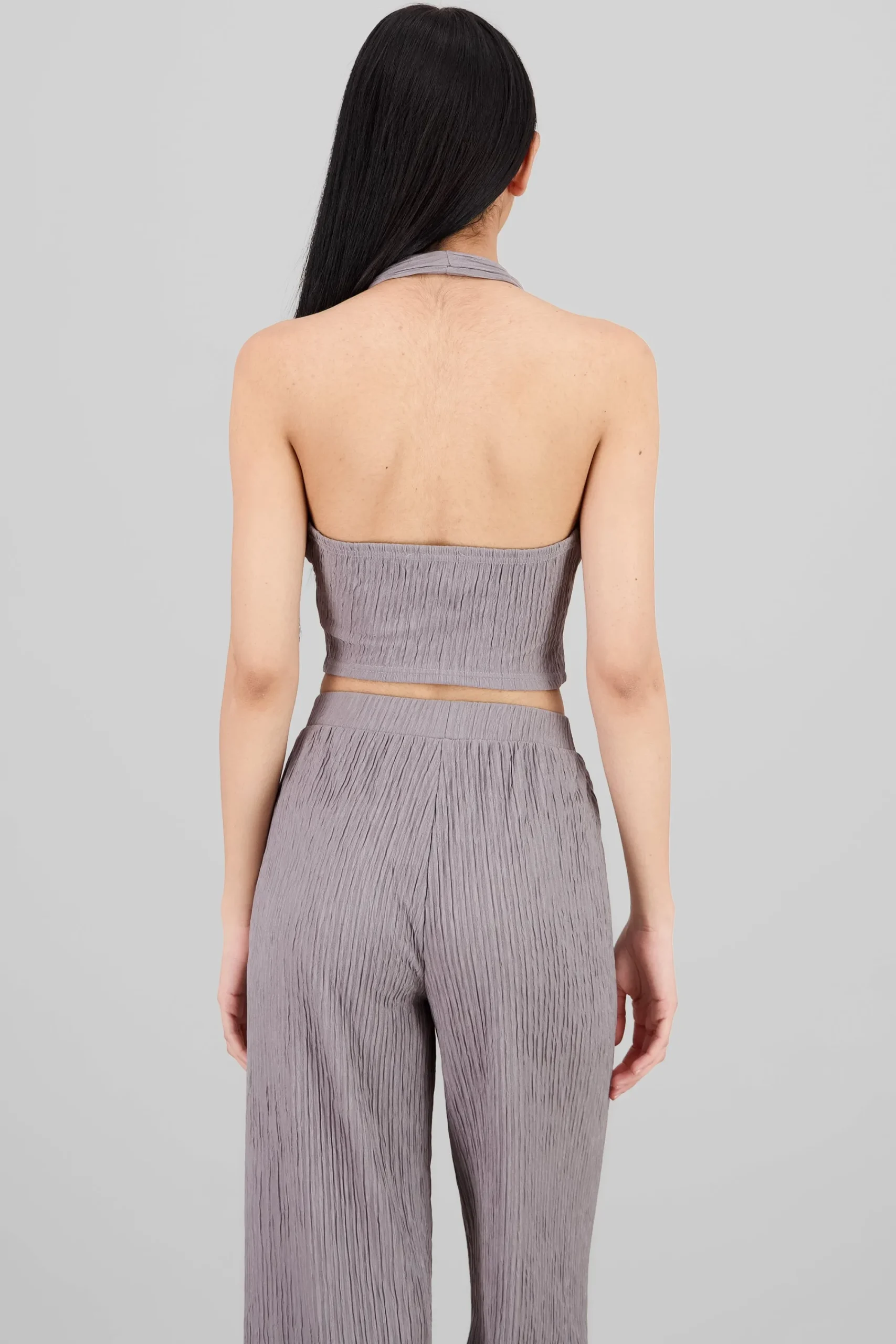 Shasa Textured Halter Top