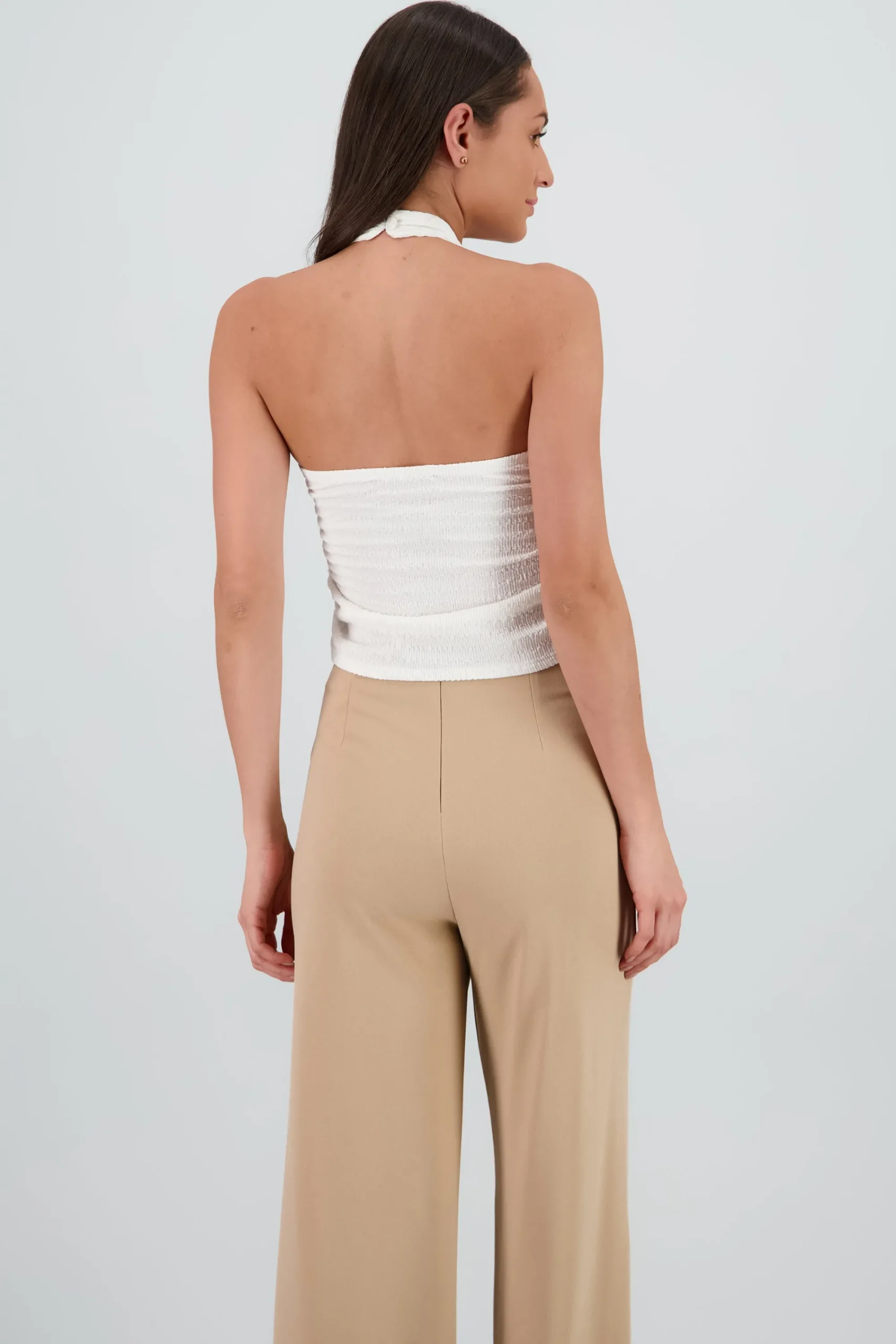 Shasa Textured Halter Top