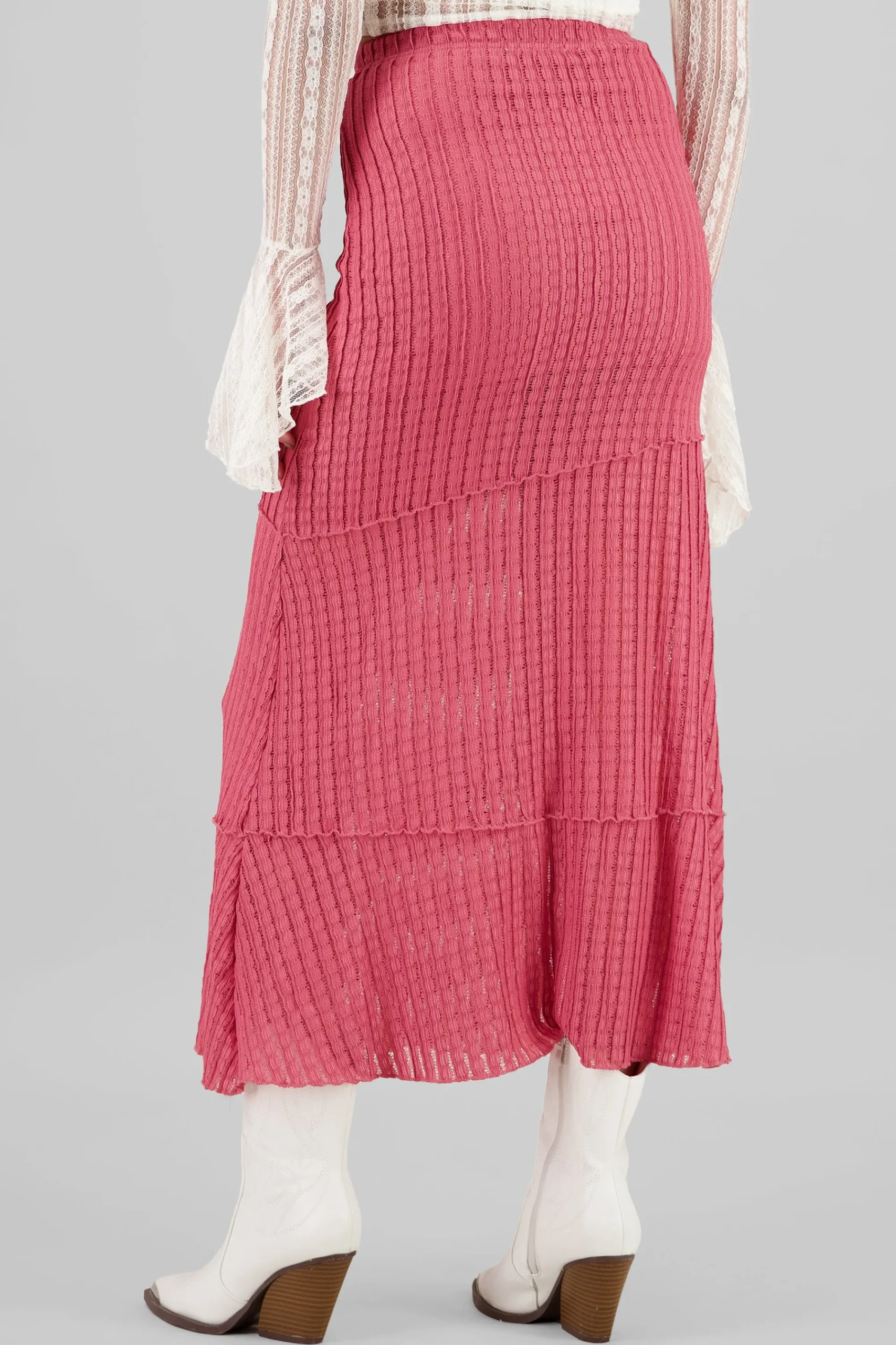 Shasa Textured Maxi Skirt
