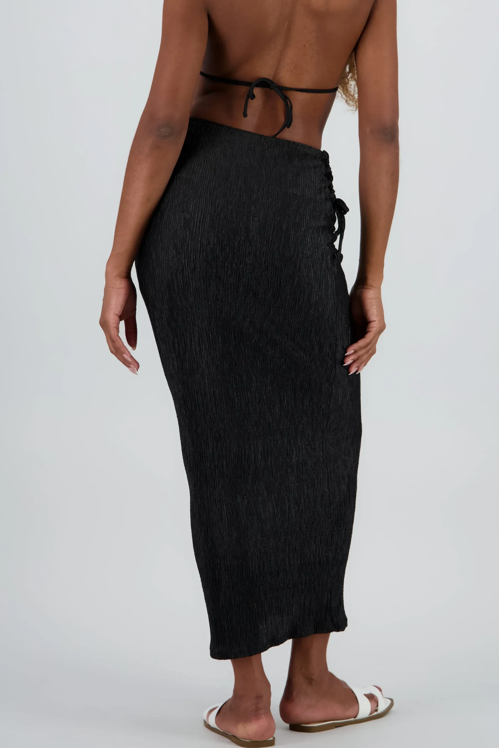 Shasa Textured Midi Skirt
