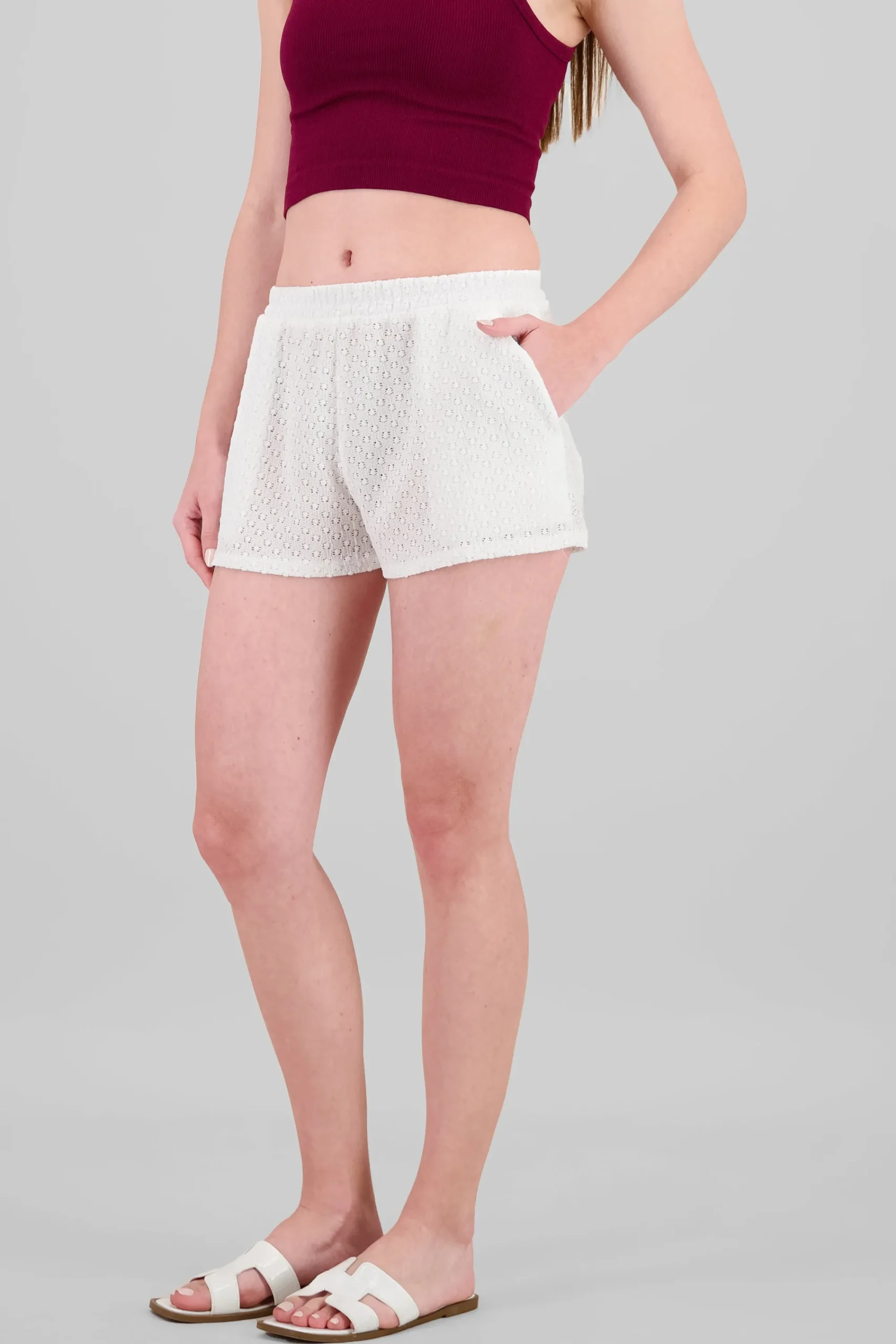 Shasa Textured Mini Shorts
