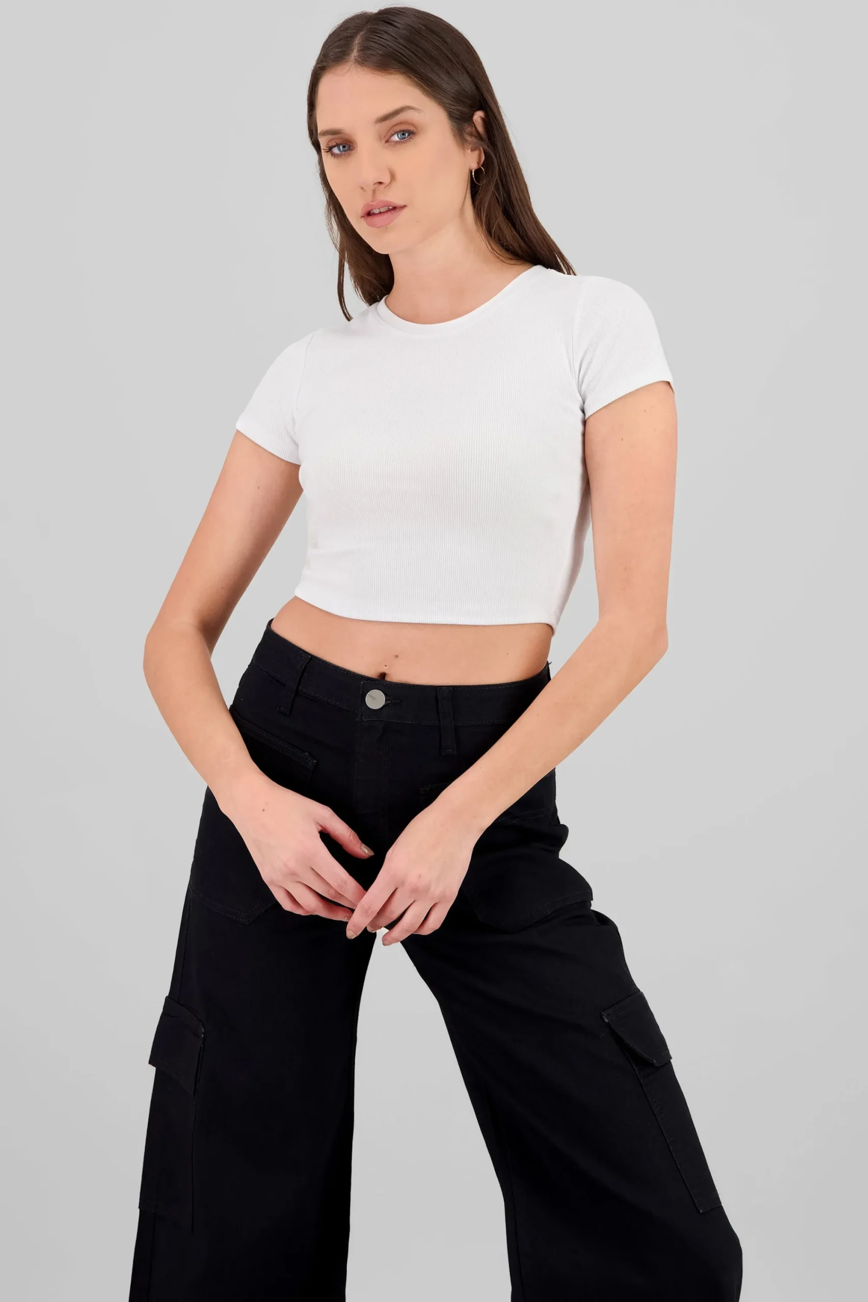Shasa Textured Short Sleeve Top