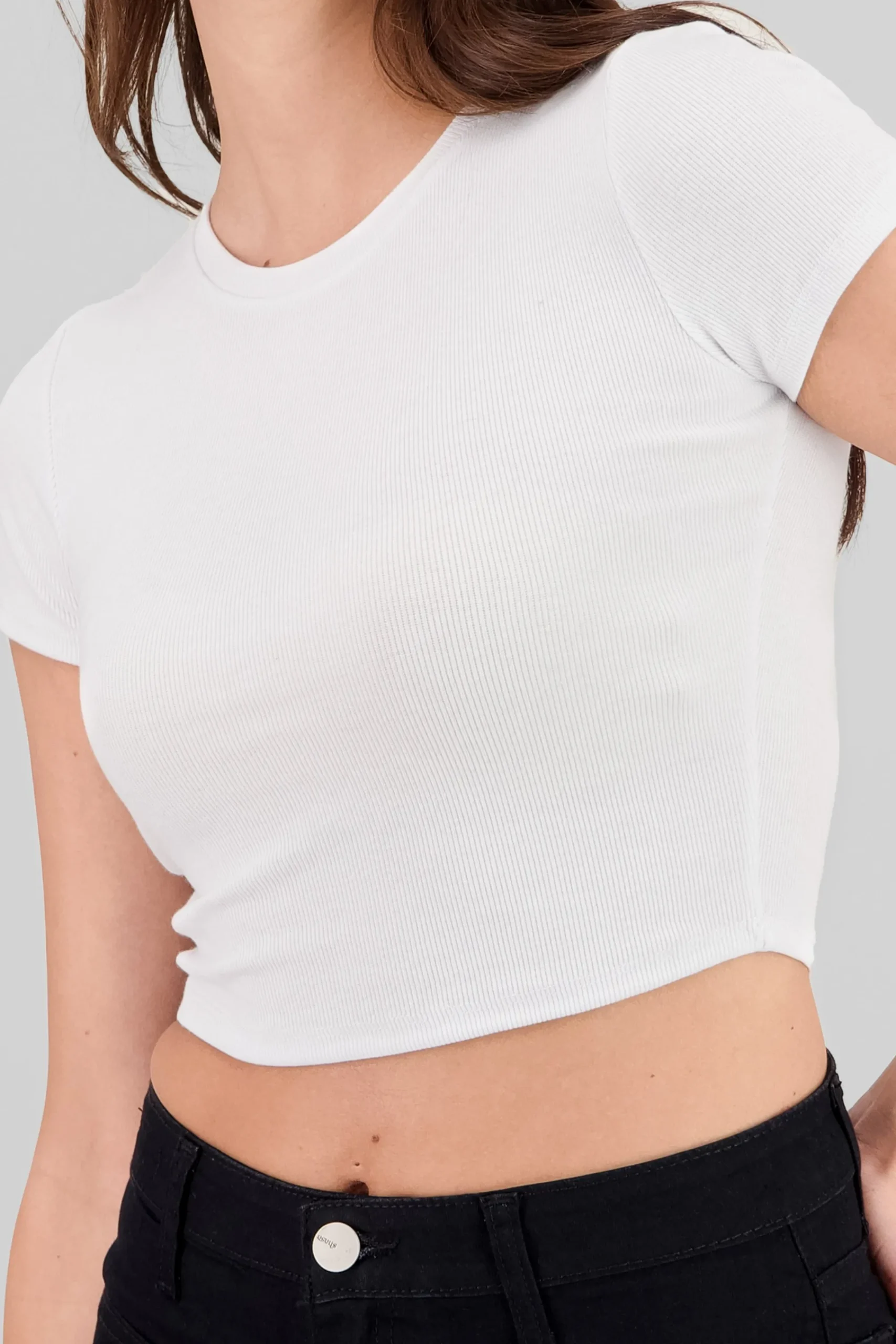 Shasa Textured Short Sleeve Top