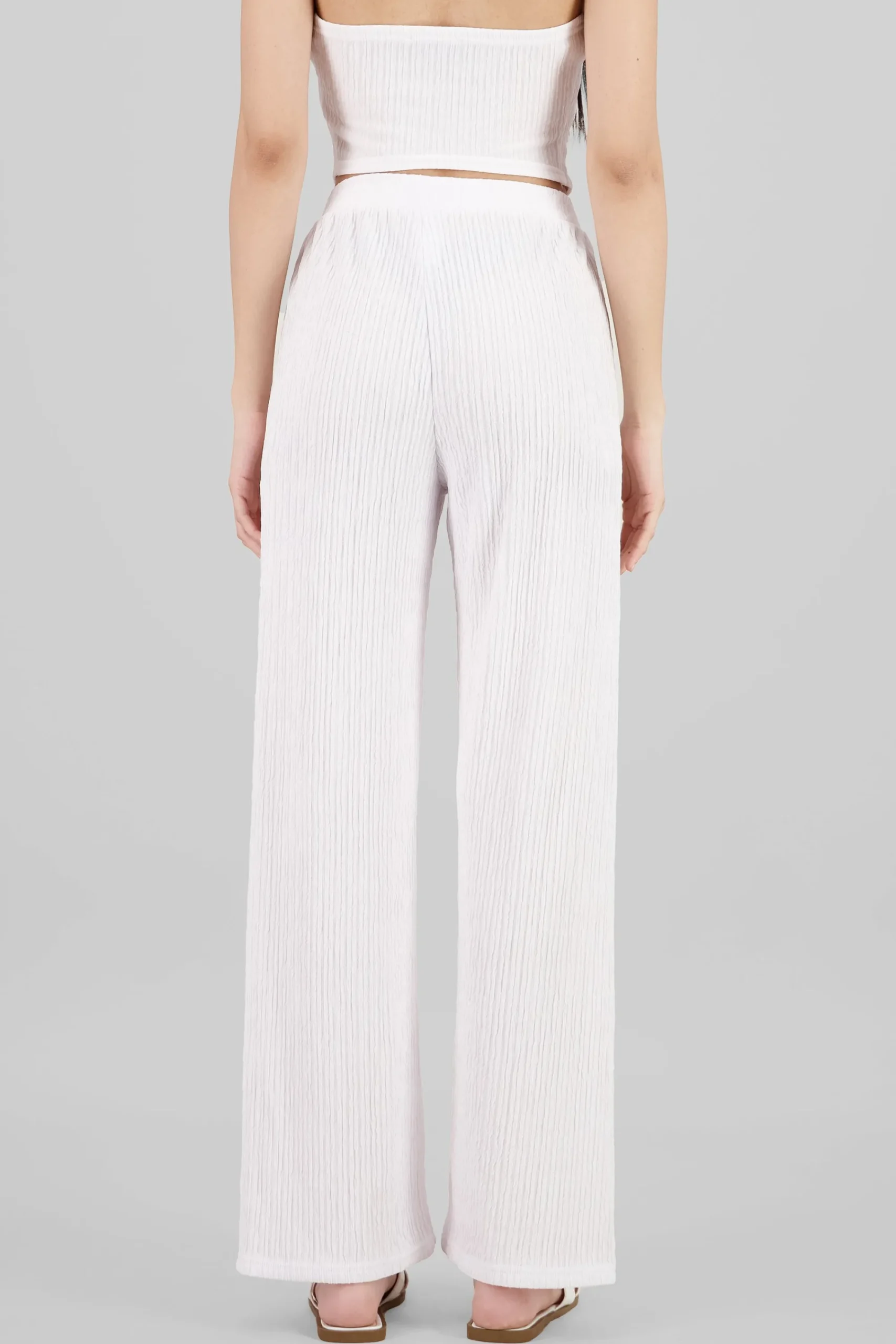 Shasa Textured Straight Pants