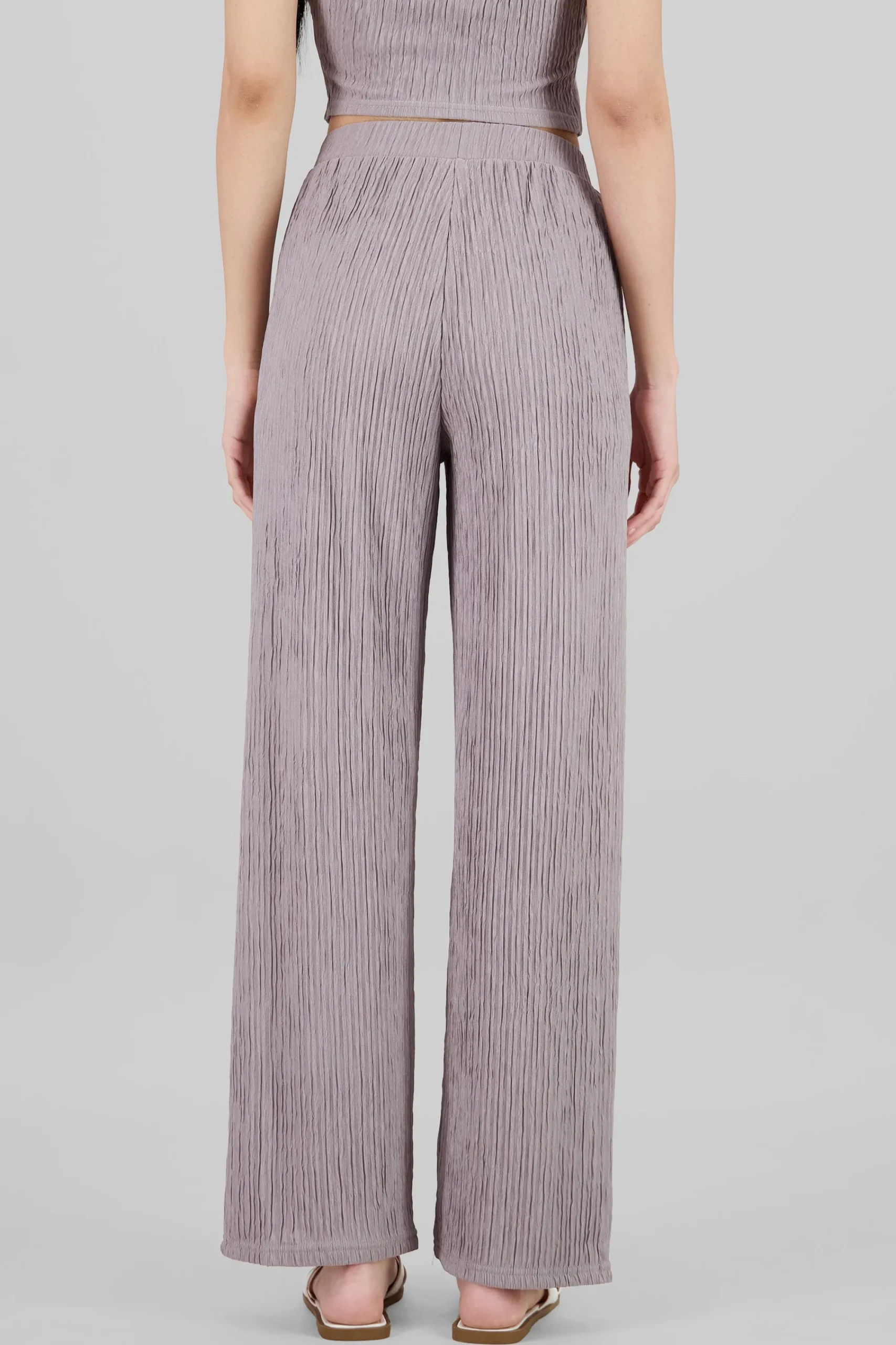 Shasa Textured Straight Pants