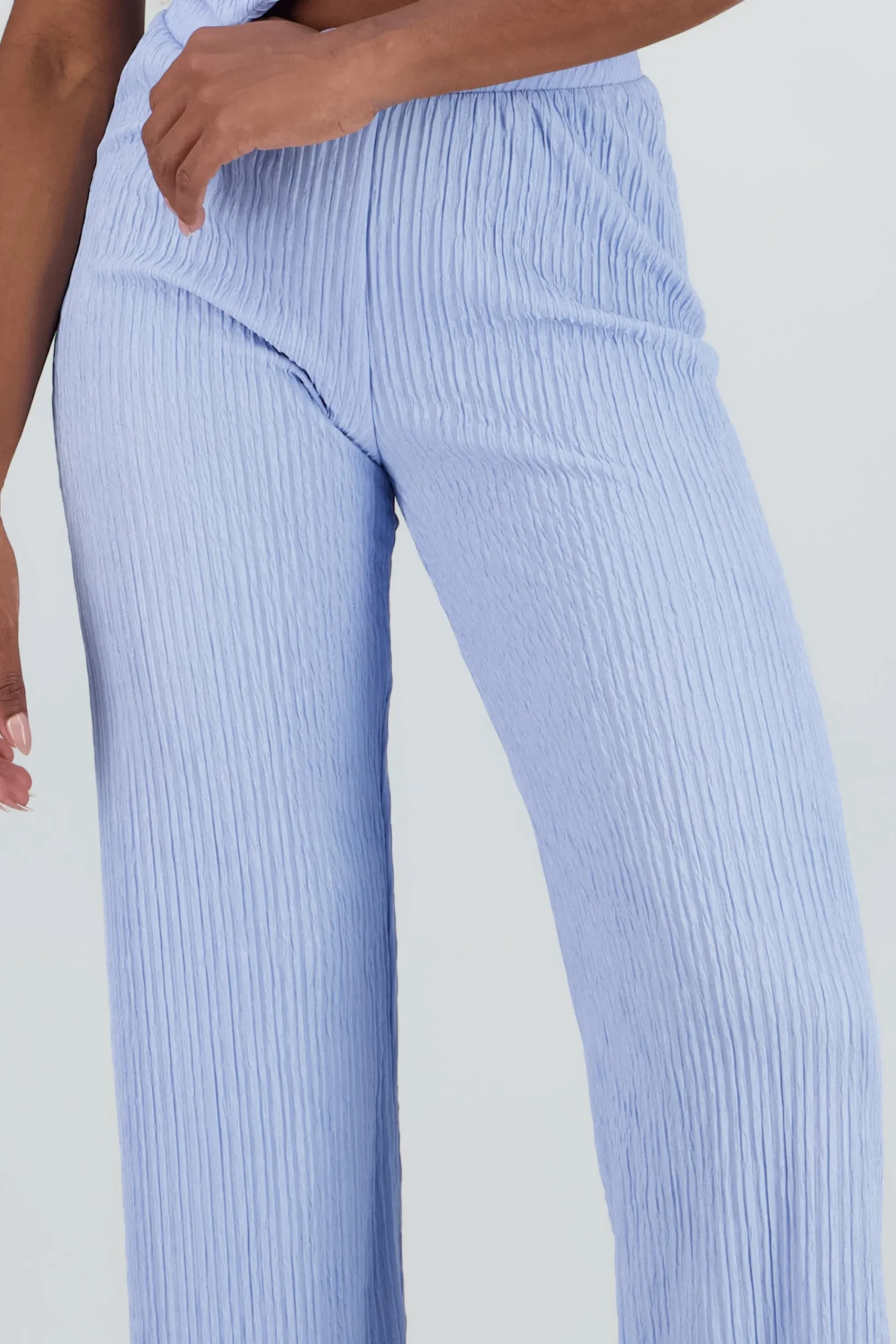 Shasa Textured Straight Pants