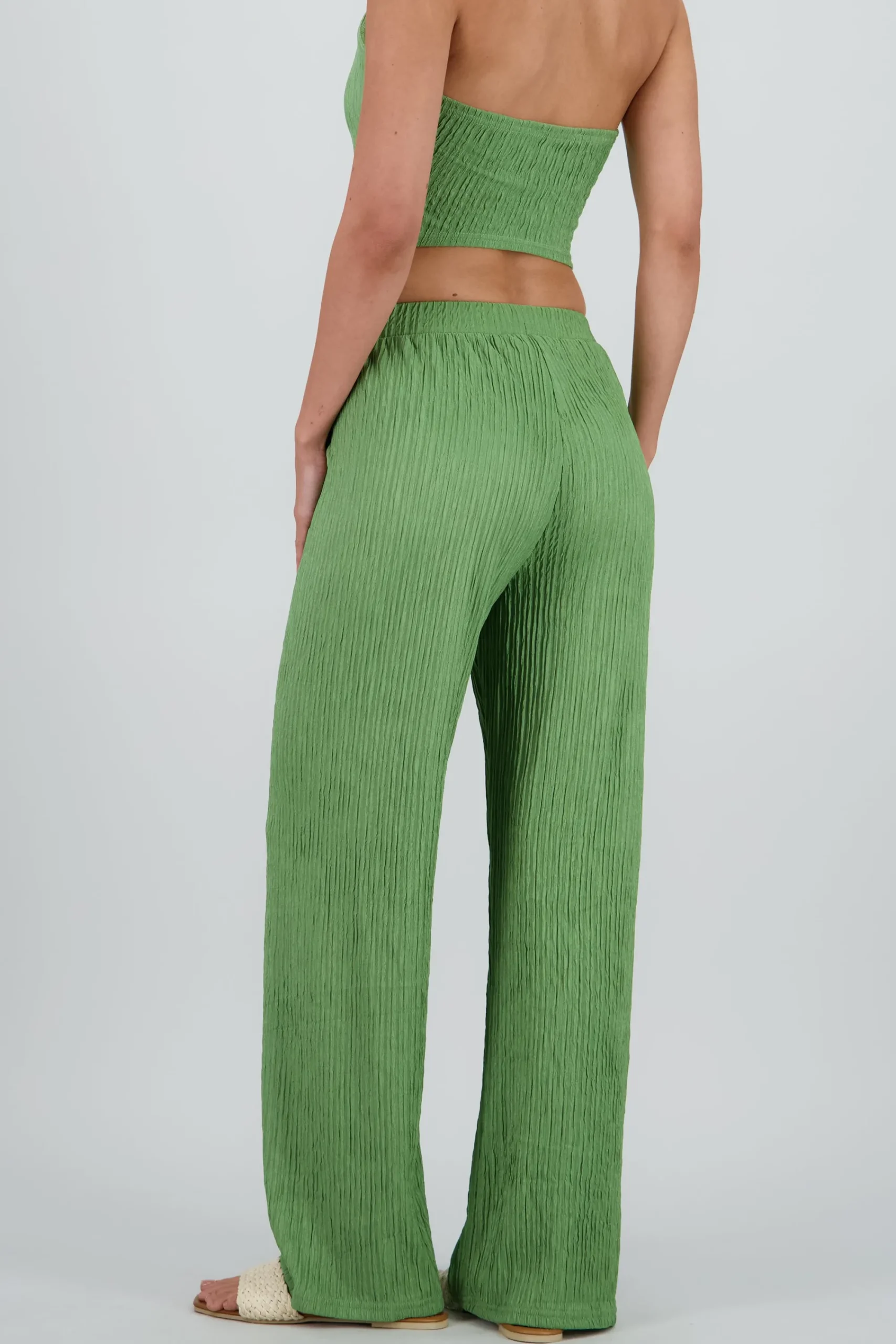 Shasa Textured Straight Pants