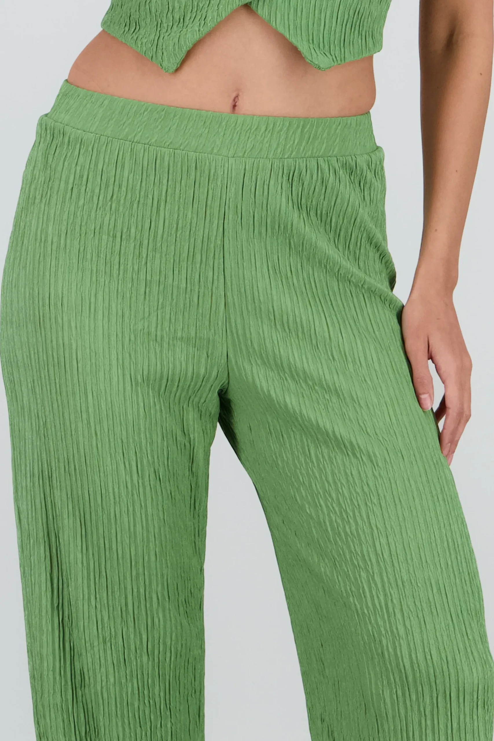 Shasa Textured Straight Pants