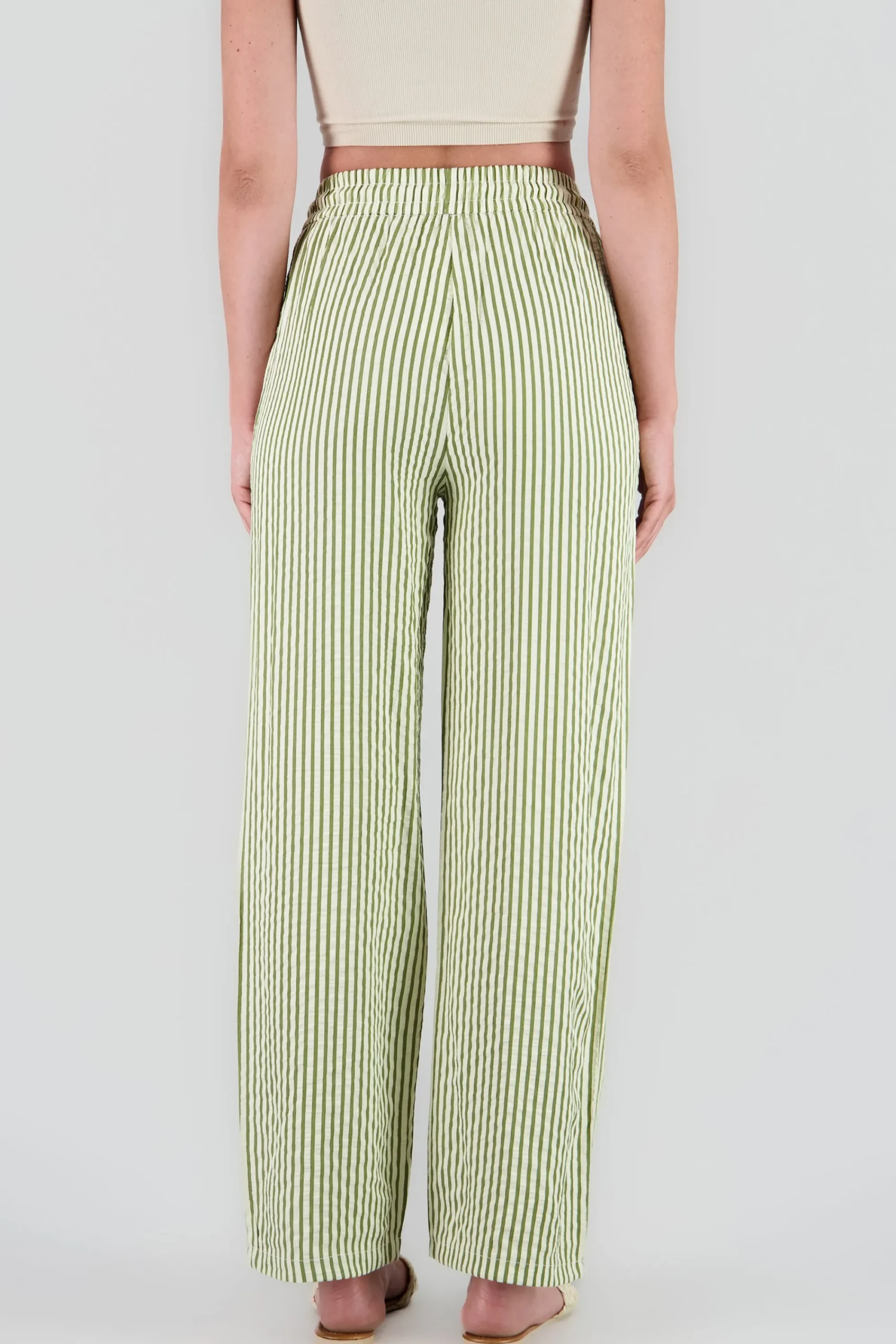 Shasa Textured Striped Pants