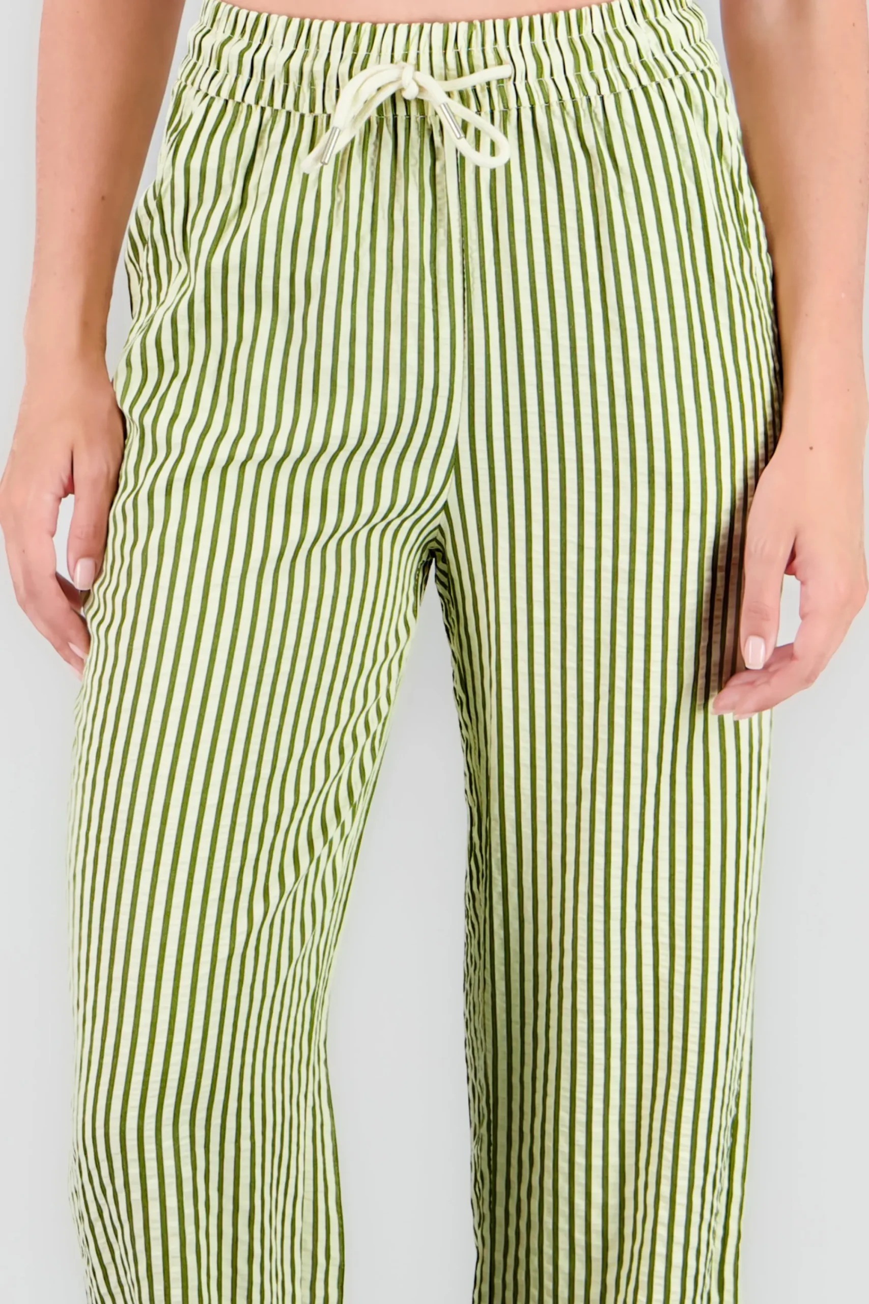 Shasa Textured Striped Pants