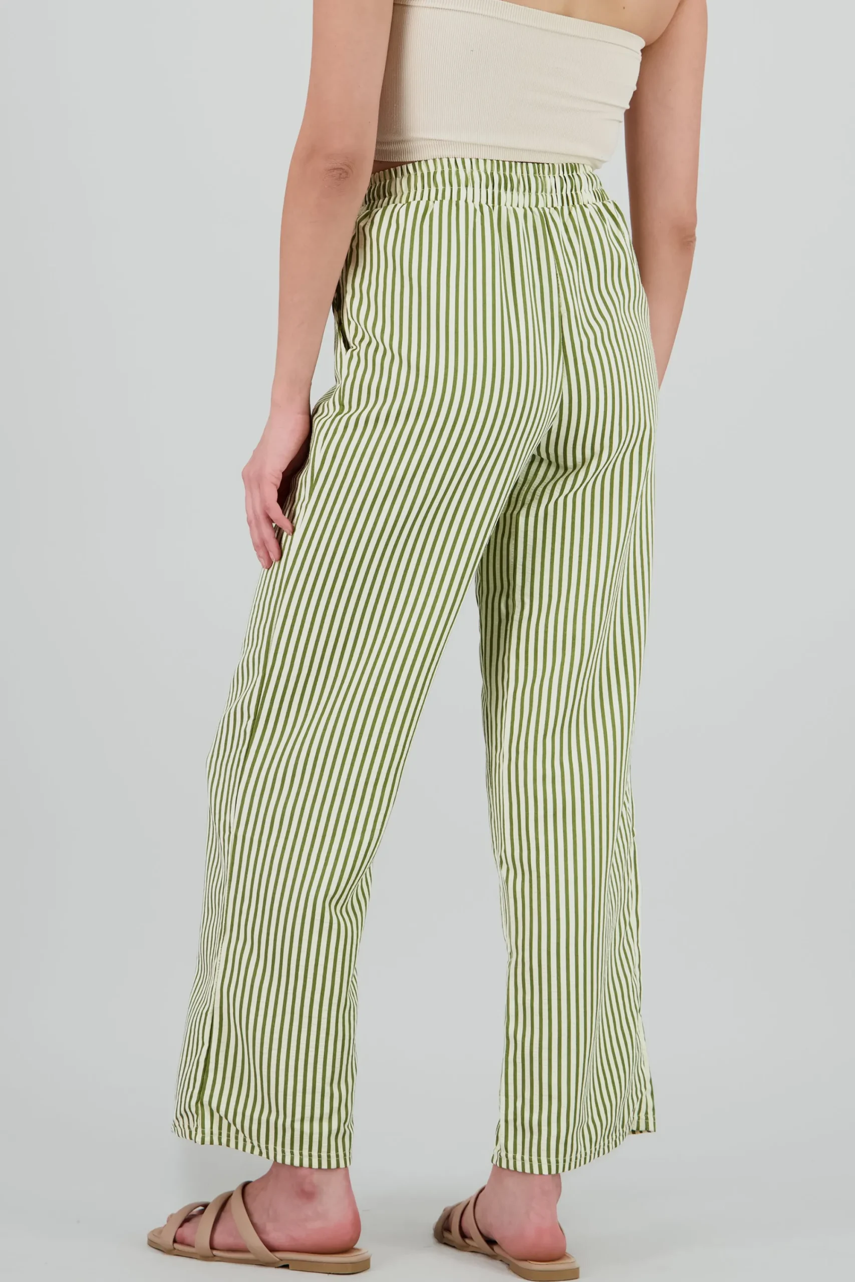 Shasa Textured Striped Pants