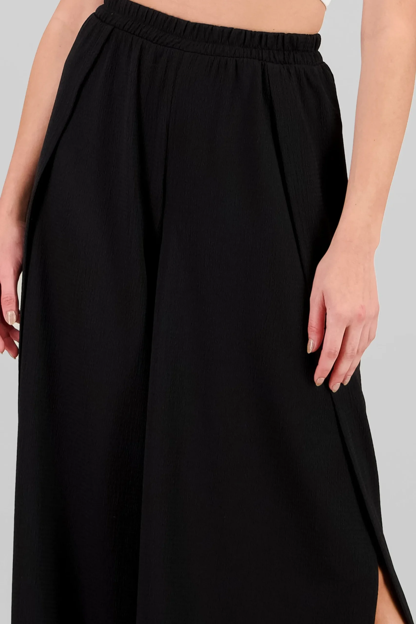 Shasa Textured Wide Leg Pants