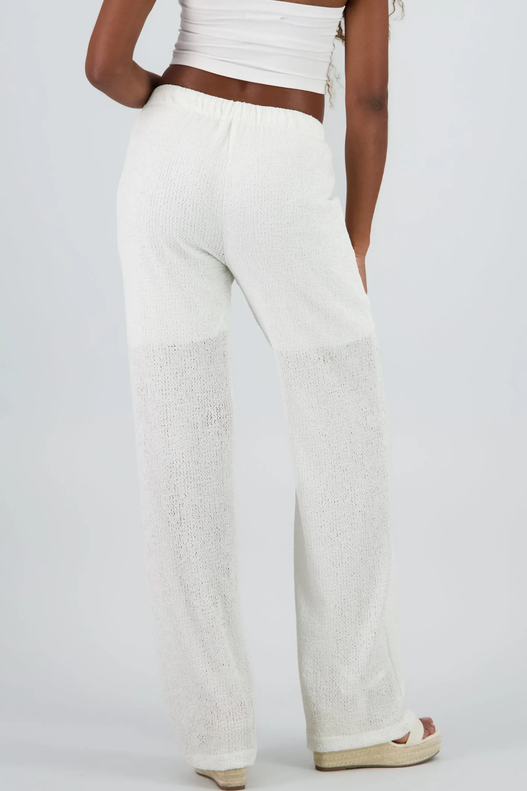 Shasa Textured Wide Leg Pants