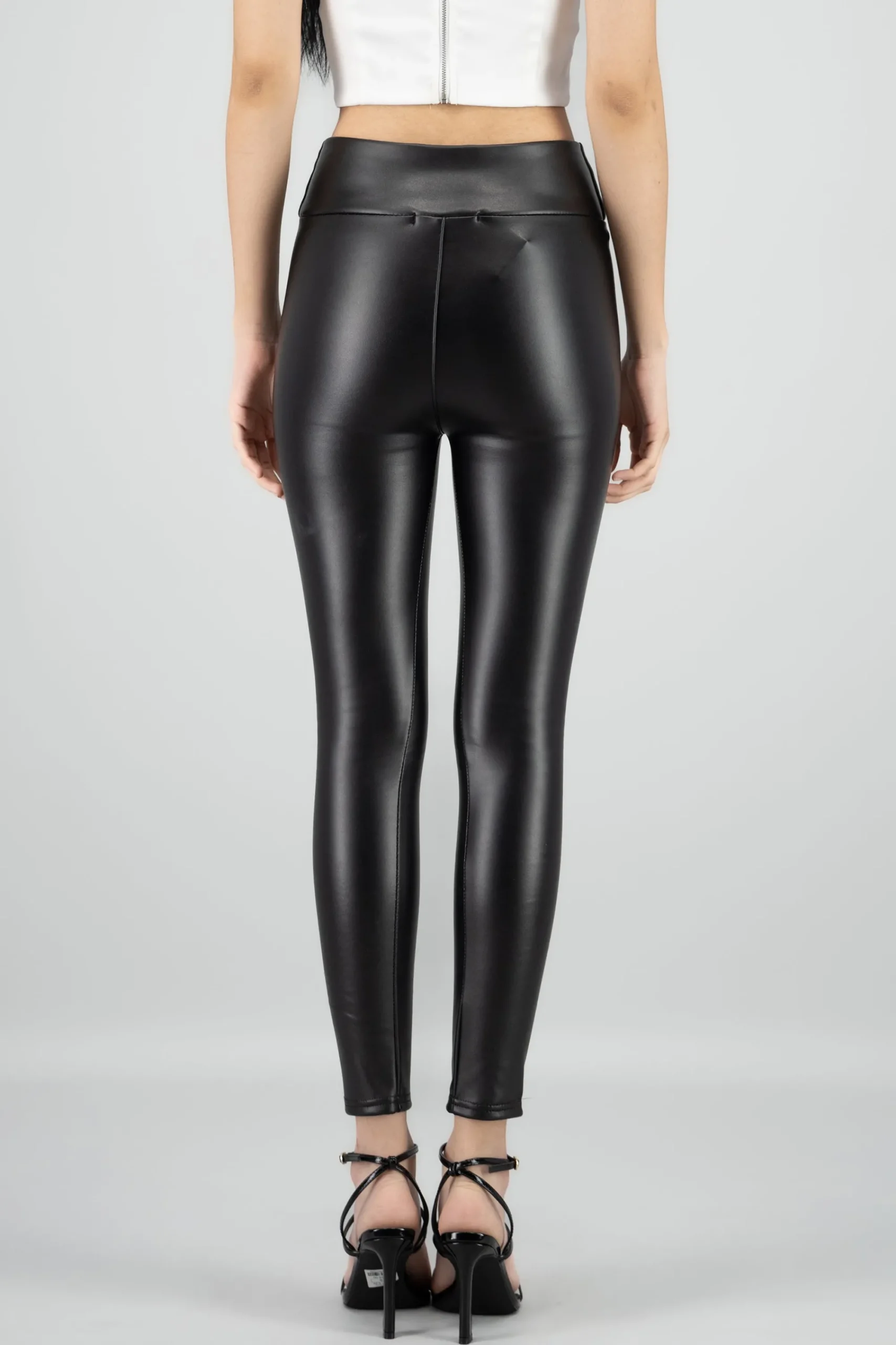 Shasa Thermal Faux Leather Leggings