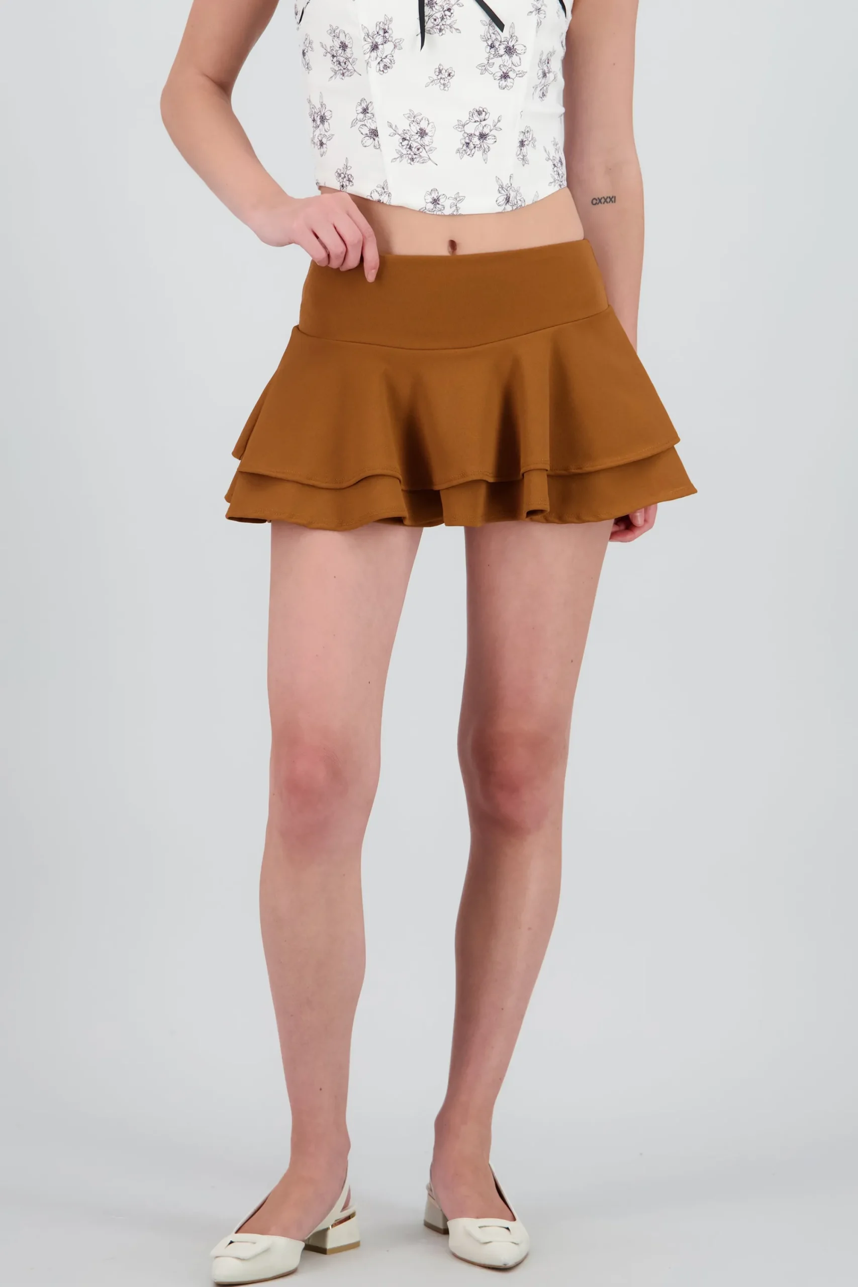 Shasa Triple Ruffle Skirt