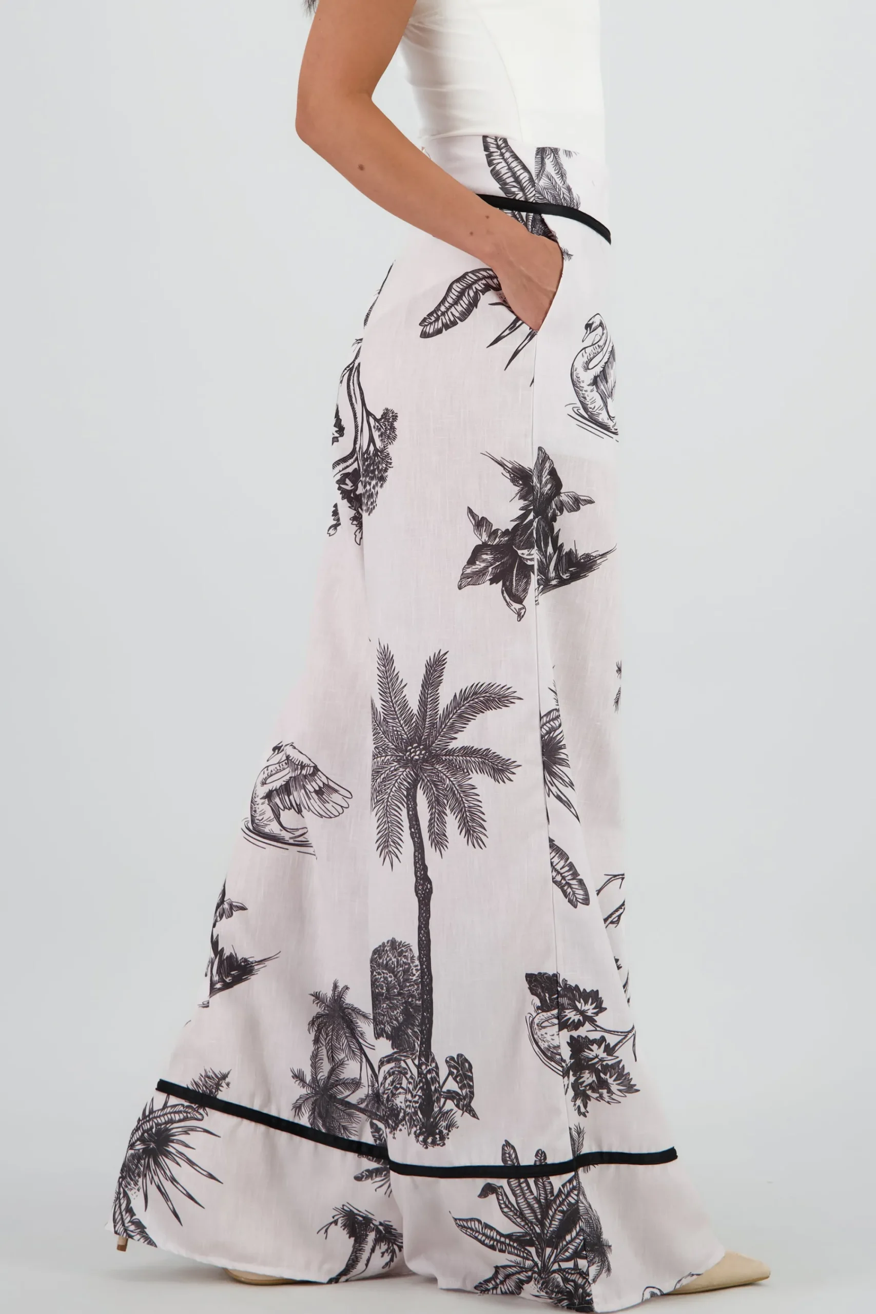 Shasa Tropical Print Pants