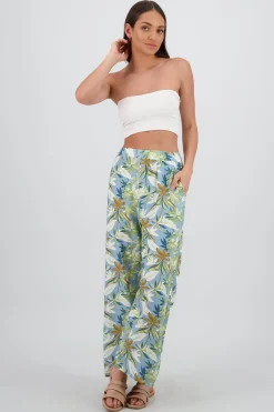 Shasa Tropical Wide Leg Pants