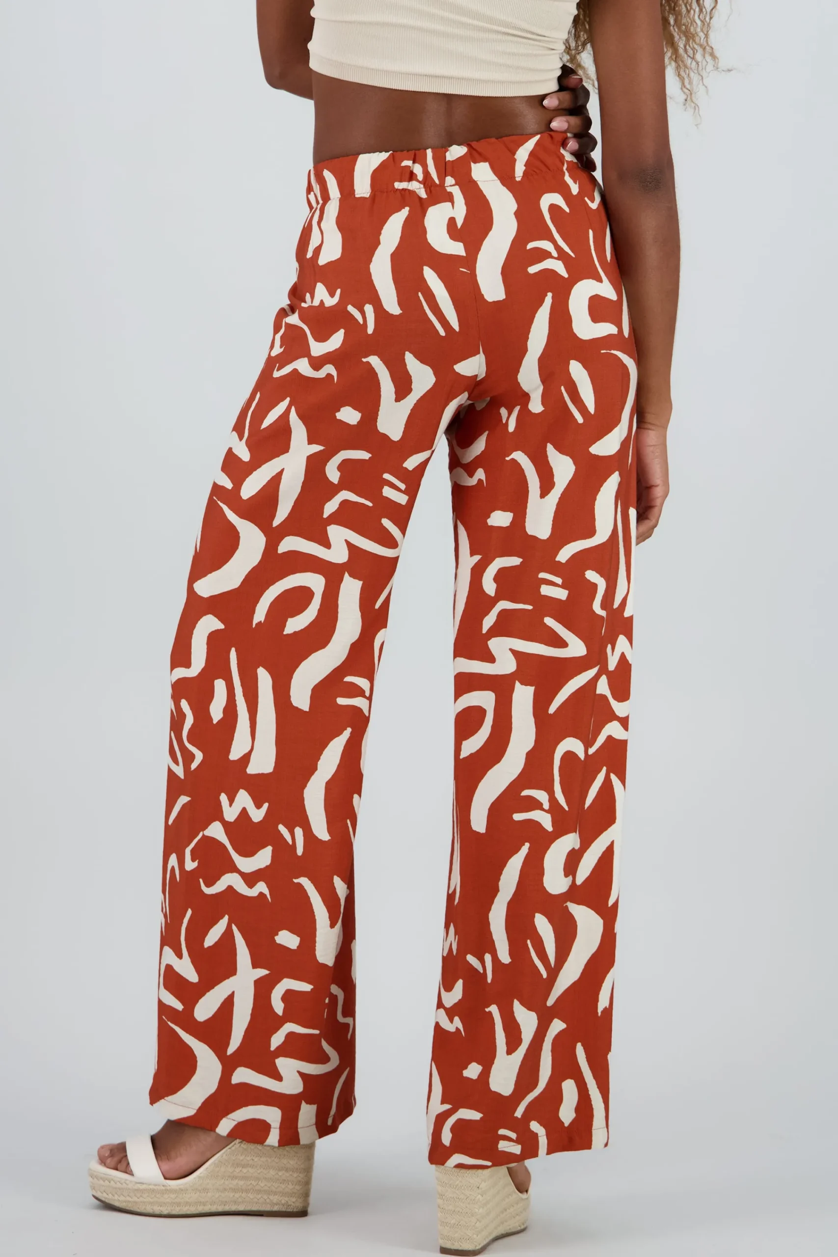 Shasa Two Toned Printed Wide Leg Pant