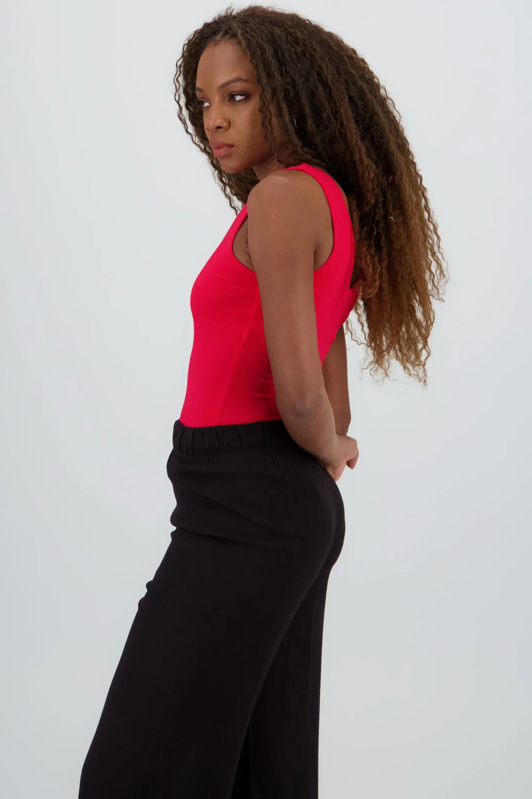 Shasa V Neck Double Layer Bodysuit