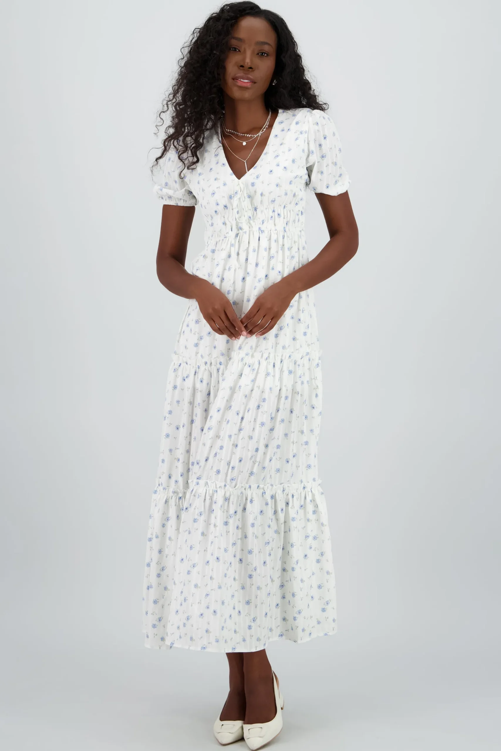 Shasa V Neck Maxi Dress