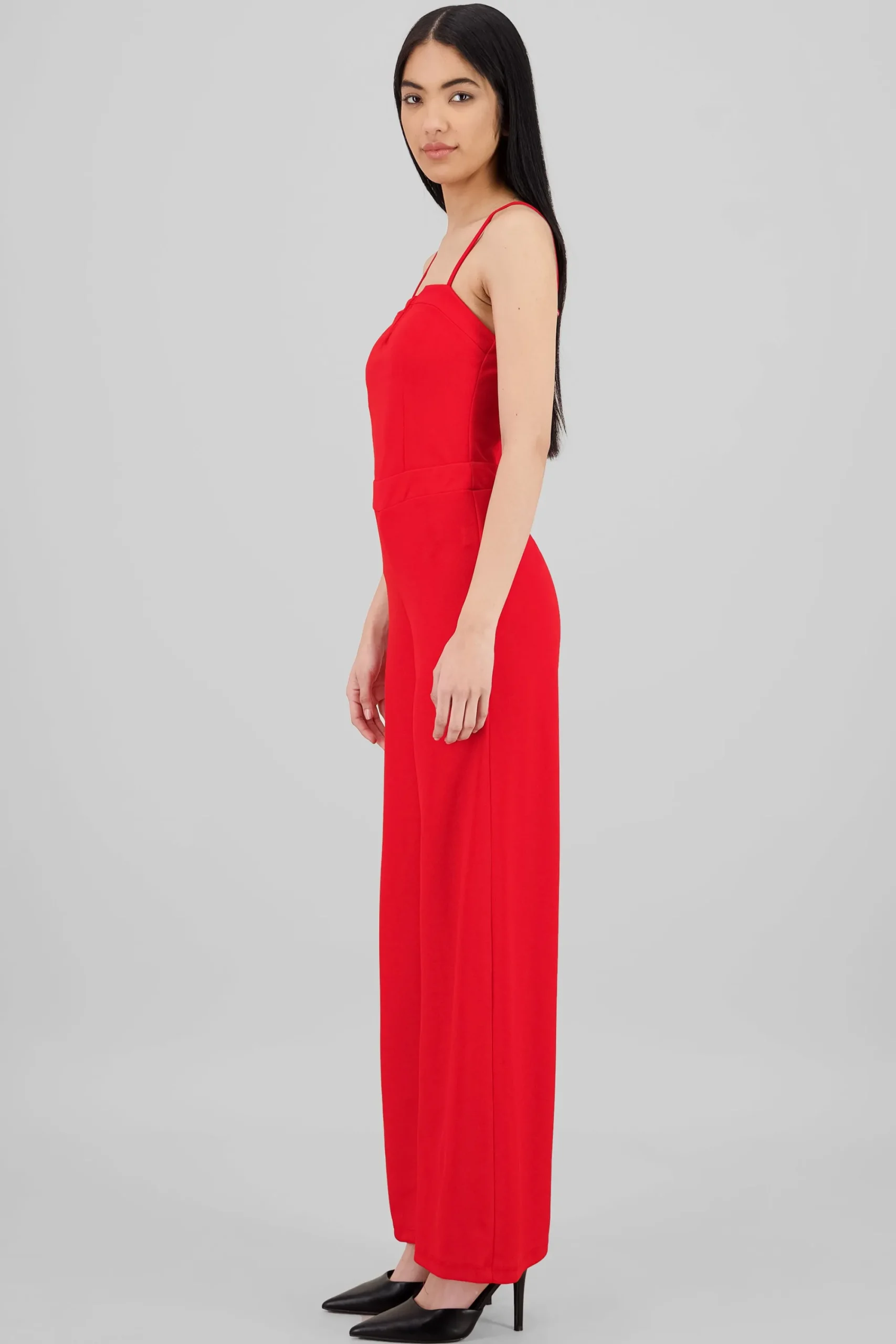 Shasa V-Cut Flare Jumpsuit