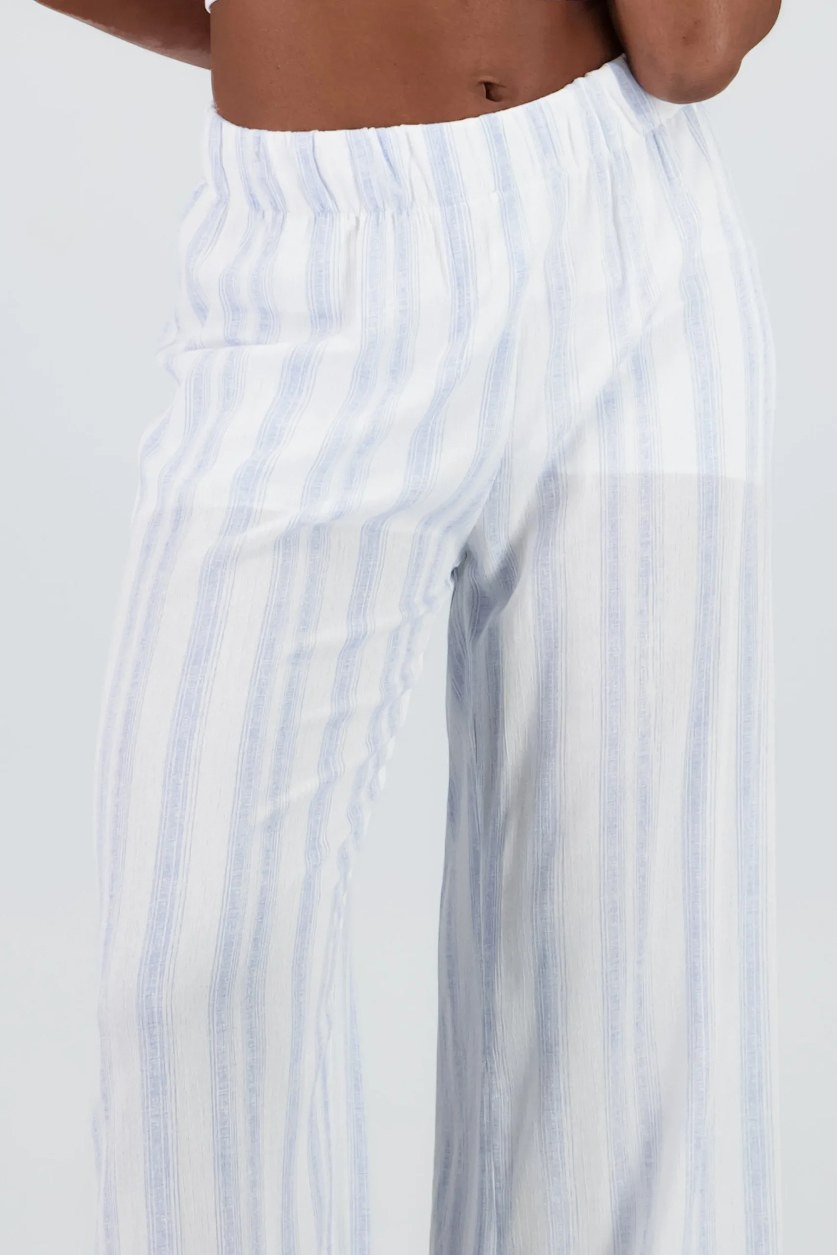 Shasa Wide Leg Flowy Striped Pants