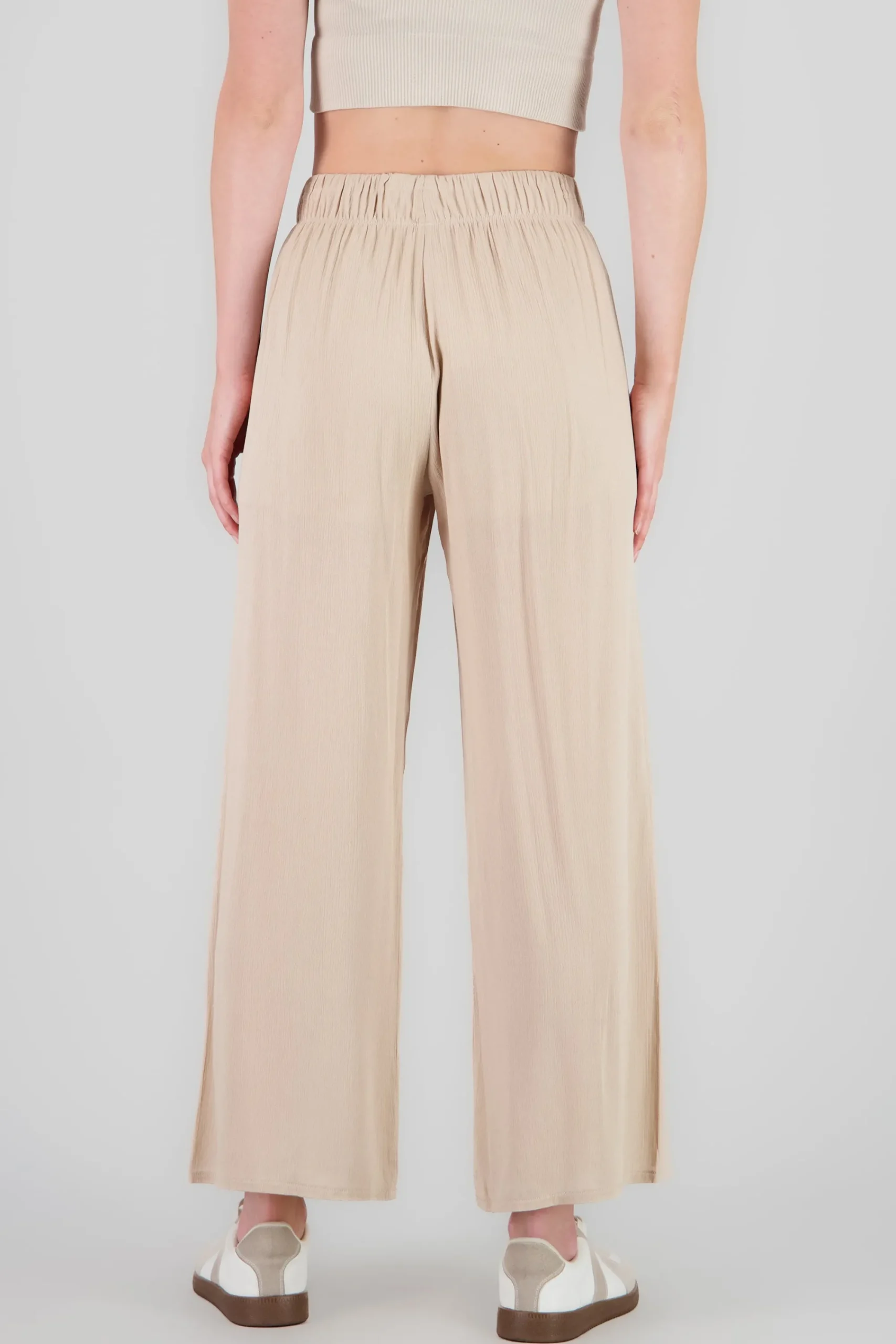Shasa Wide leg pant with elastic wasitband