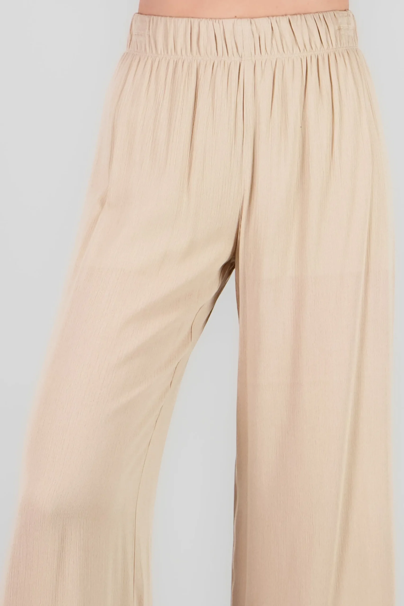 Shasa Wide leg pant with elastic wasitband