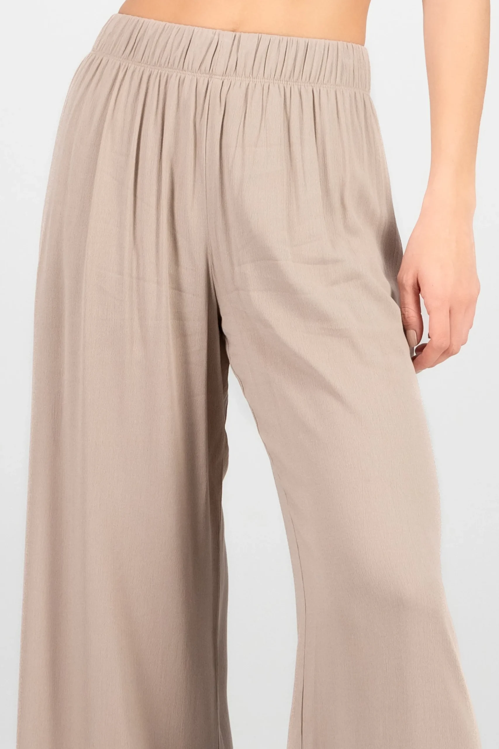 Shasa Wide leg pant with elastic wasitband