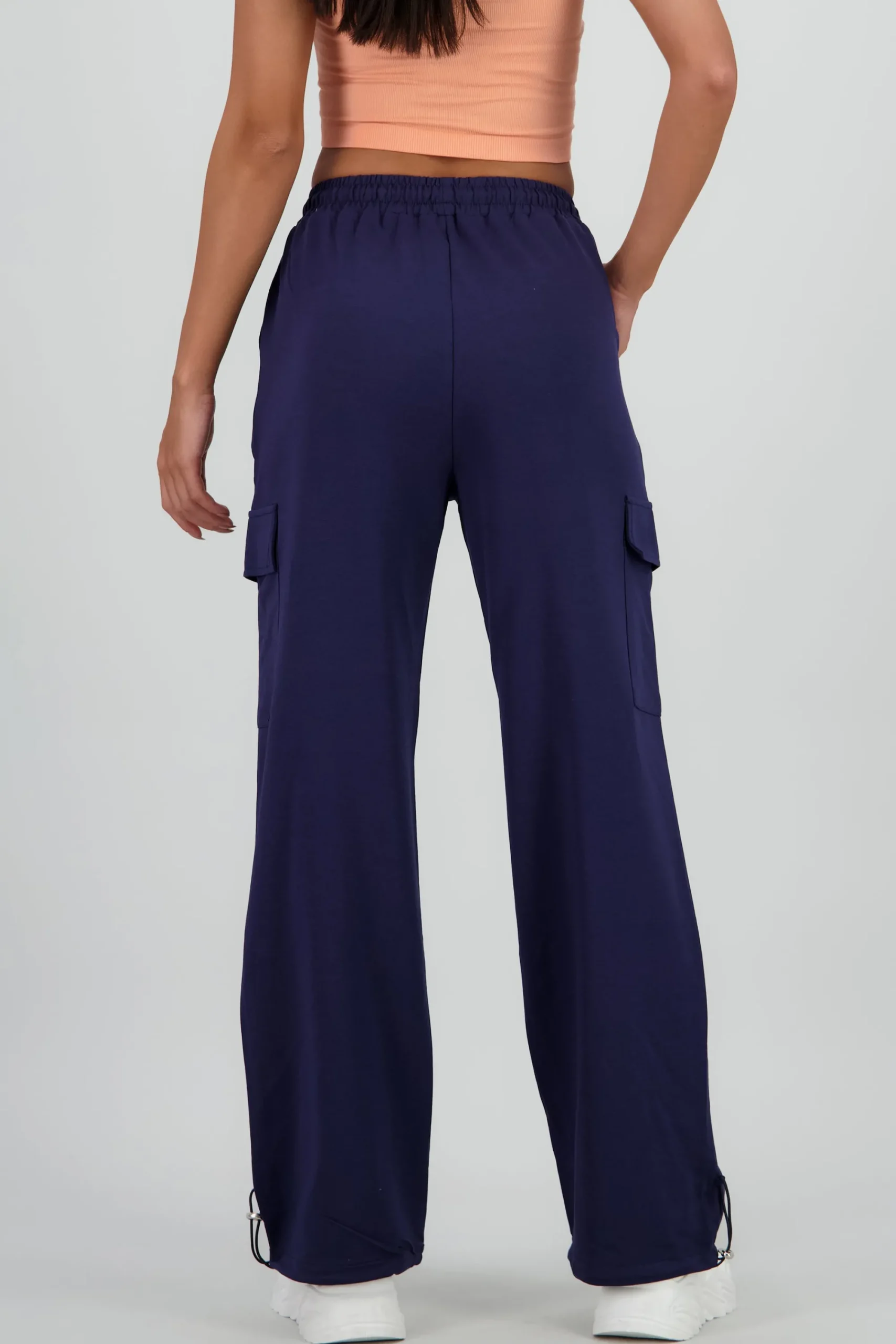 Shasa Wide Leg Pants with Stripe Detail