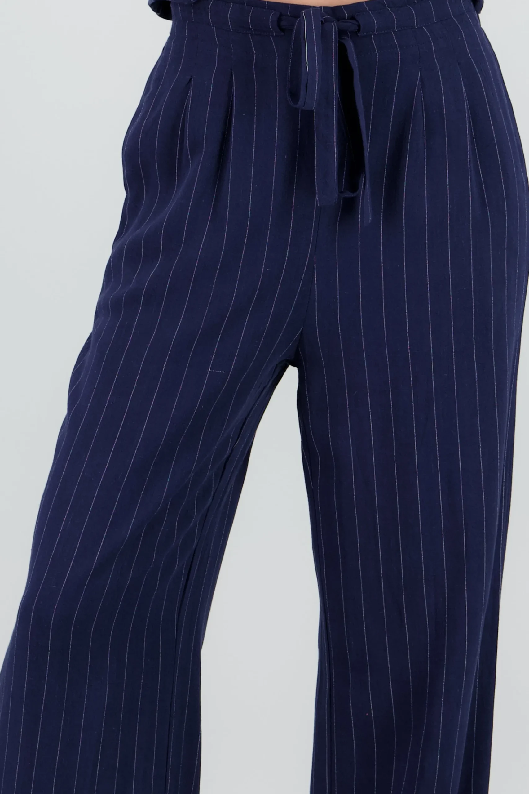 Shasa Wide Leg Striped Pants
