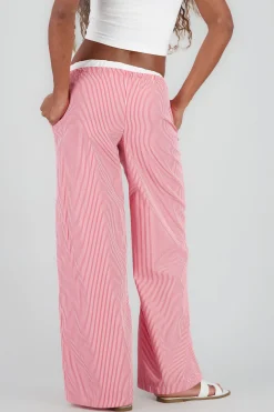 Shasa Wide Leg Striped Pants