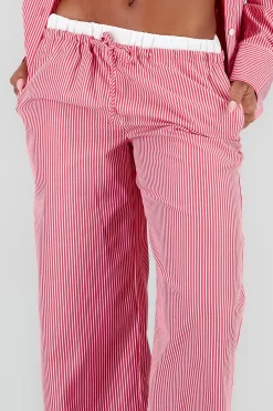 Shasa Wide Leg Striped Pants