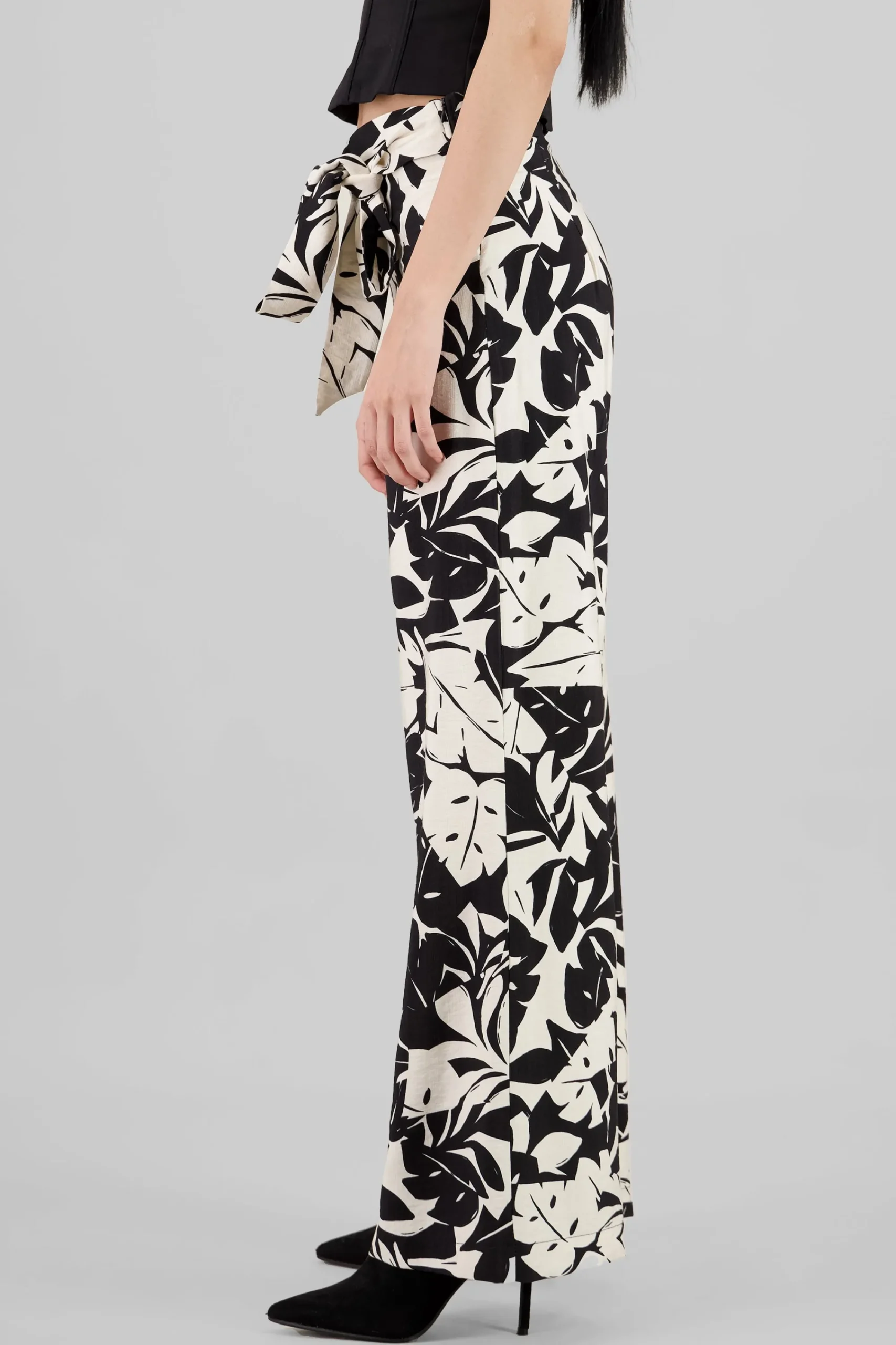 Shasa Wide Leg Tropical Pants