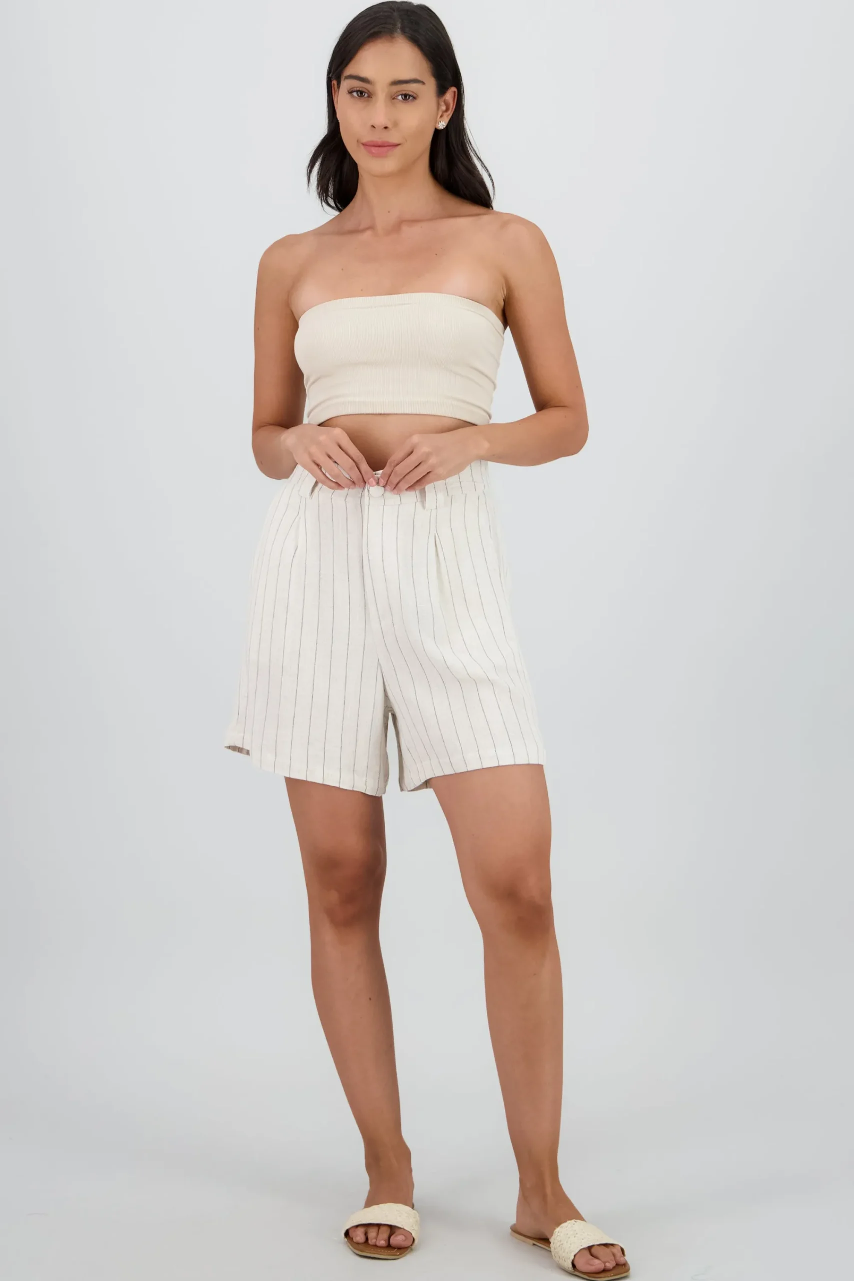 Shasa Wide Striped Shorts