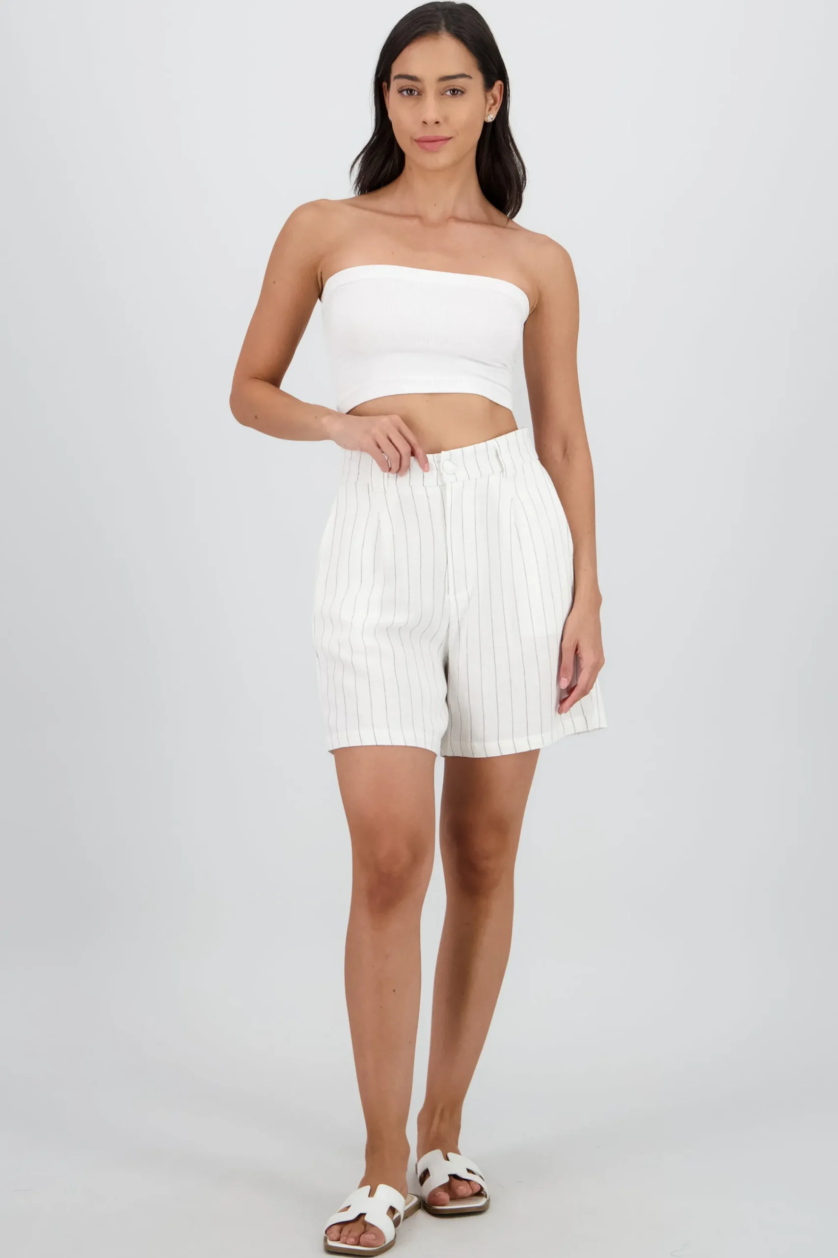 Shasa Wide Striped Shorts