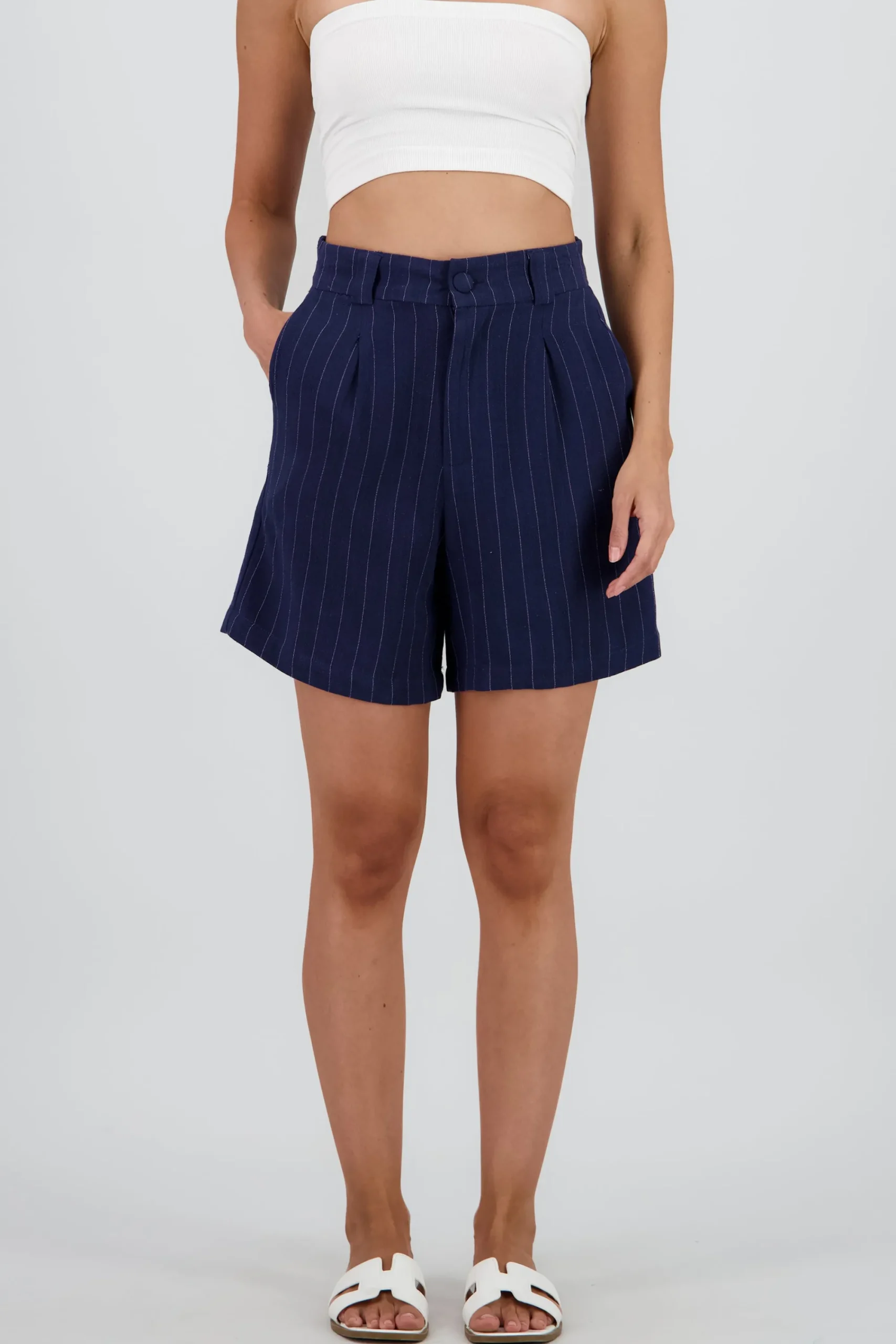 Shasa Wide Striped Shorts