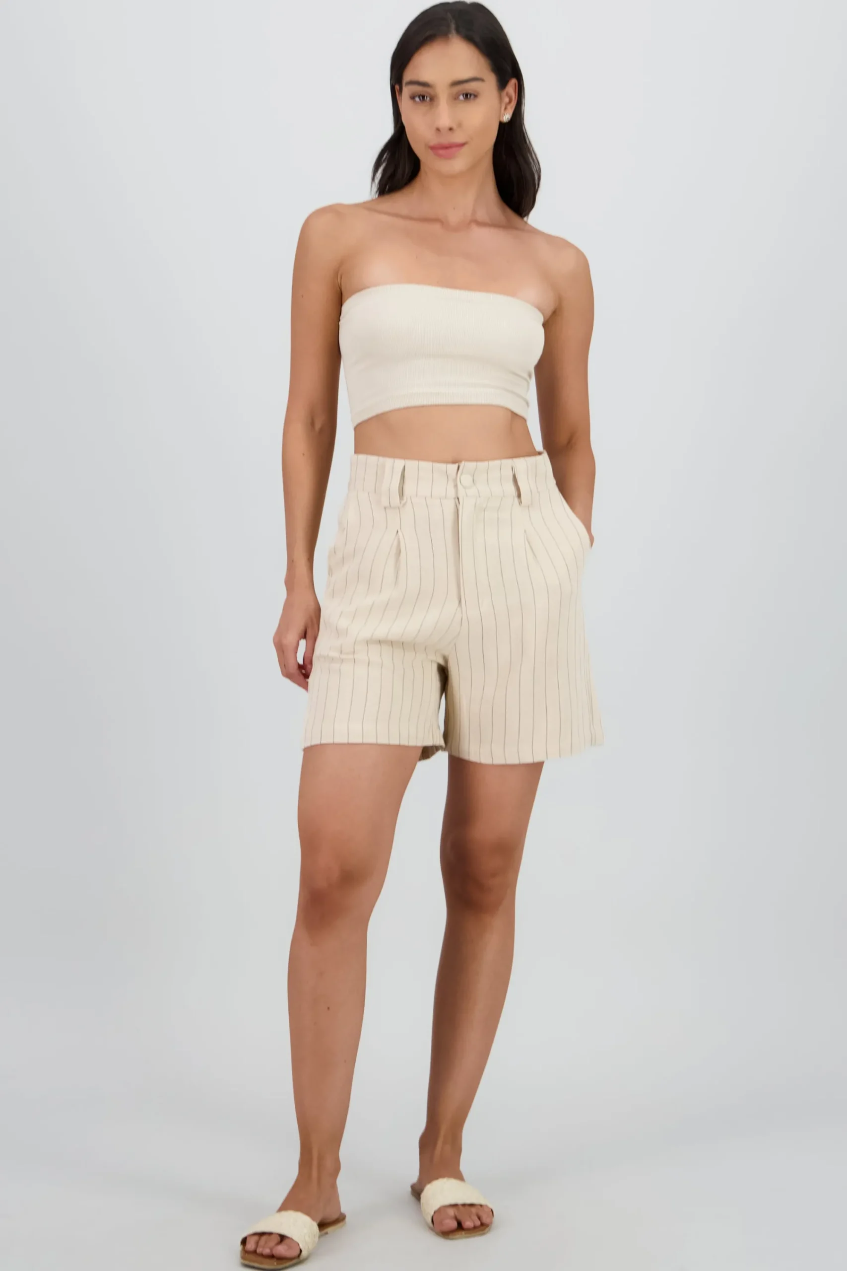 Shasa Wide Striped Shorts