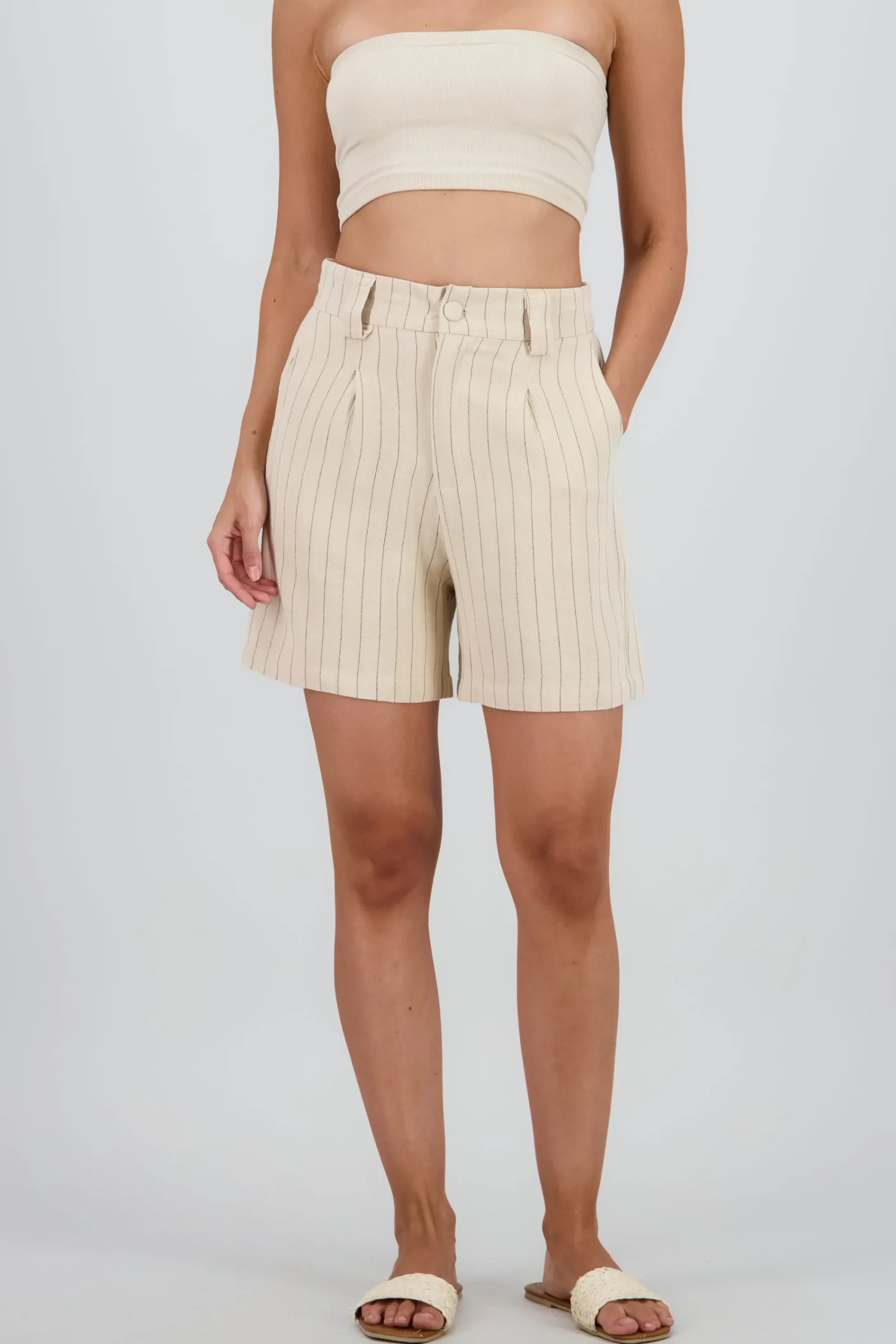 Shasa Wide Striped Shorts