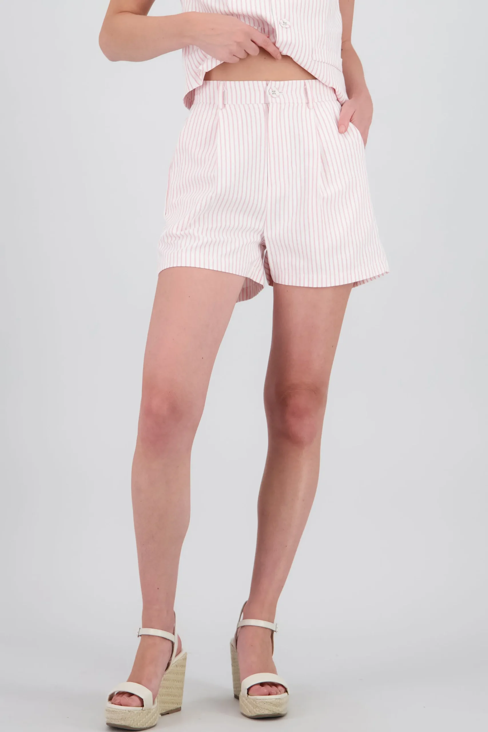Shasa Wide Striped Shorts