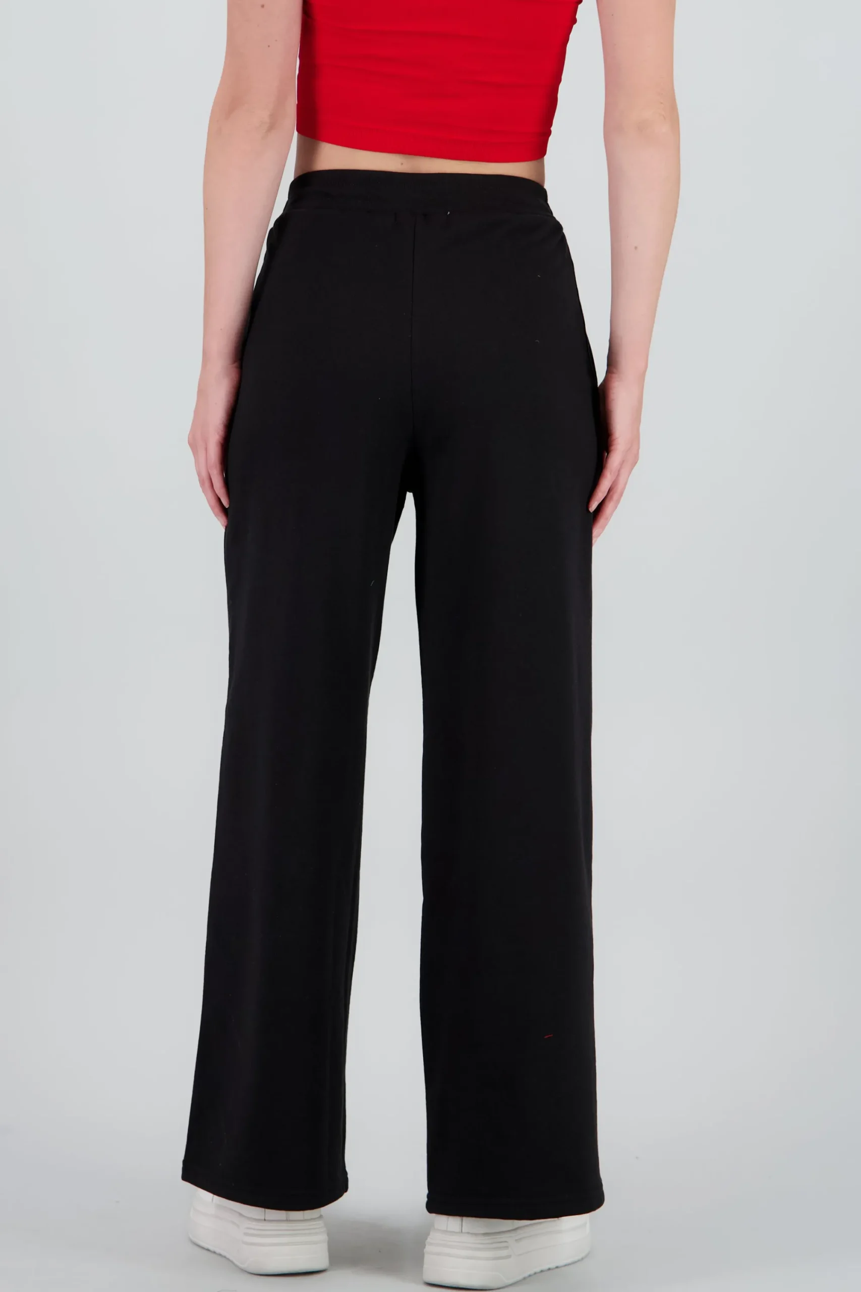 Shasa Wide Sweatpants with Elastic Waist