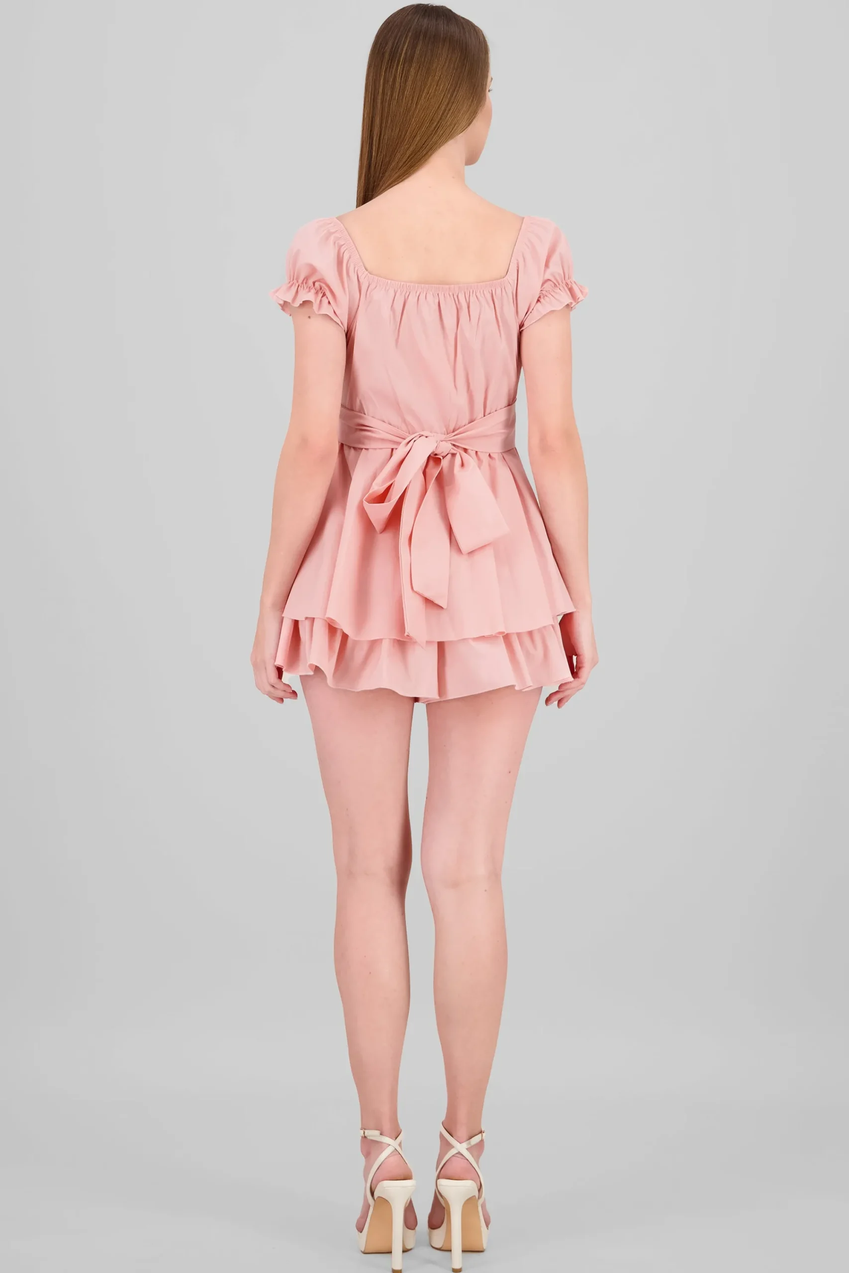 Shasa Wrinkled Bustier Mini Dress